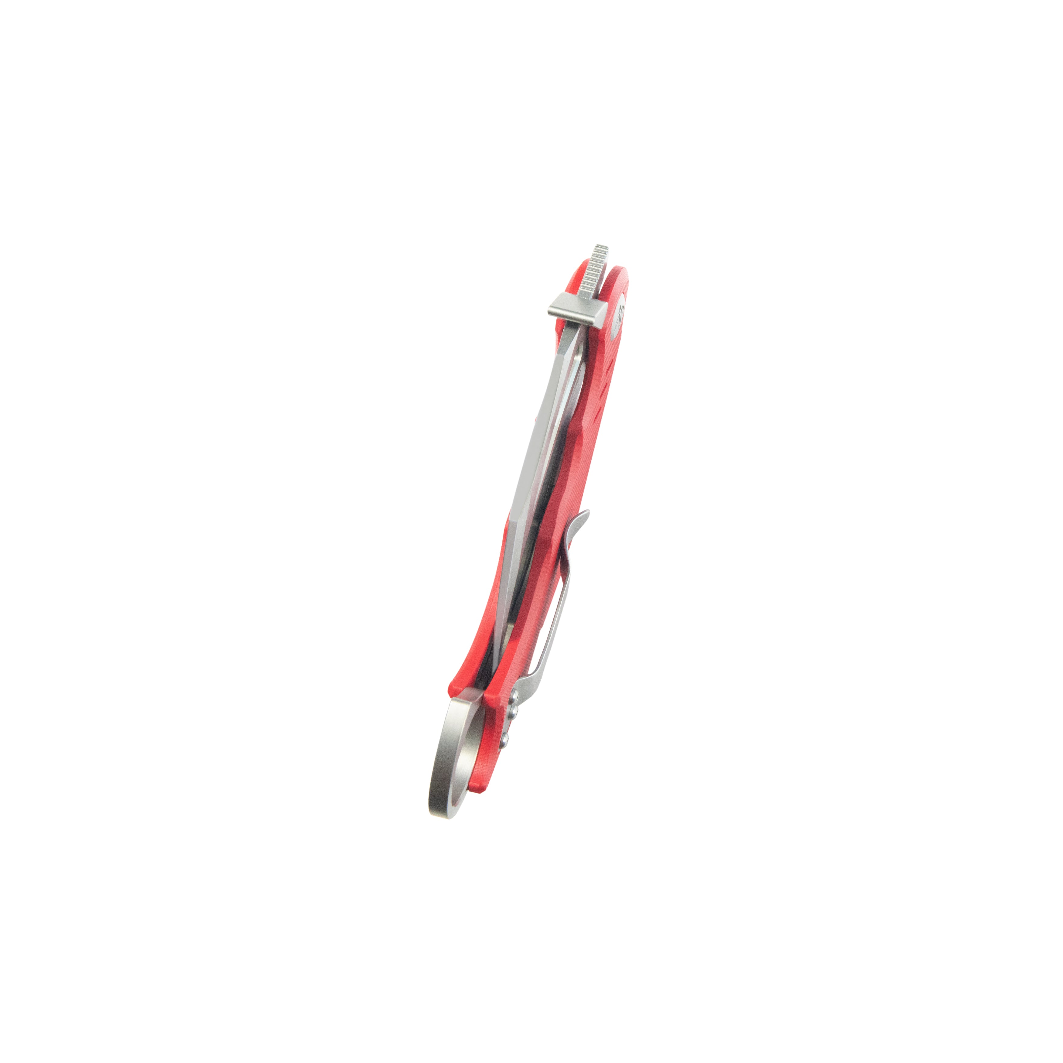 Kubey Wrath Karambit Folding Knife Red G-10 Handle 2.68_ Beadblast 14C28N Blade KU261D