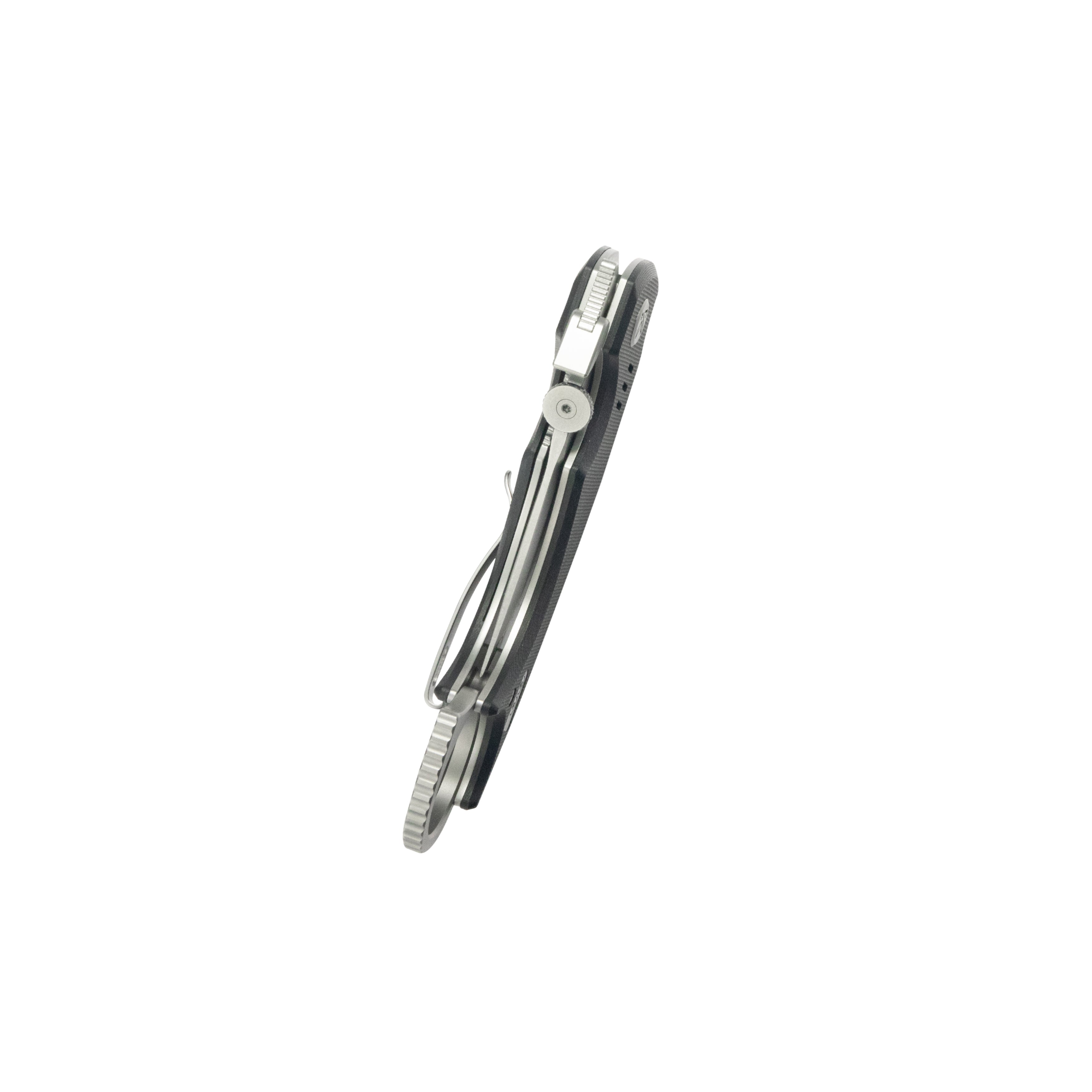 Kubey Jaw Tanto Karambit Folding Knife Black G-10 Handle 2.52" Sandblast 14C28N Blade KU439A