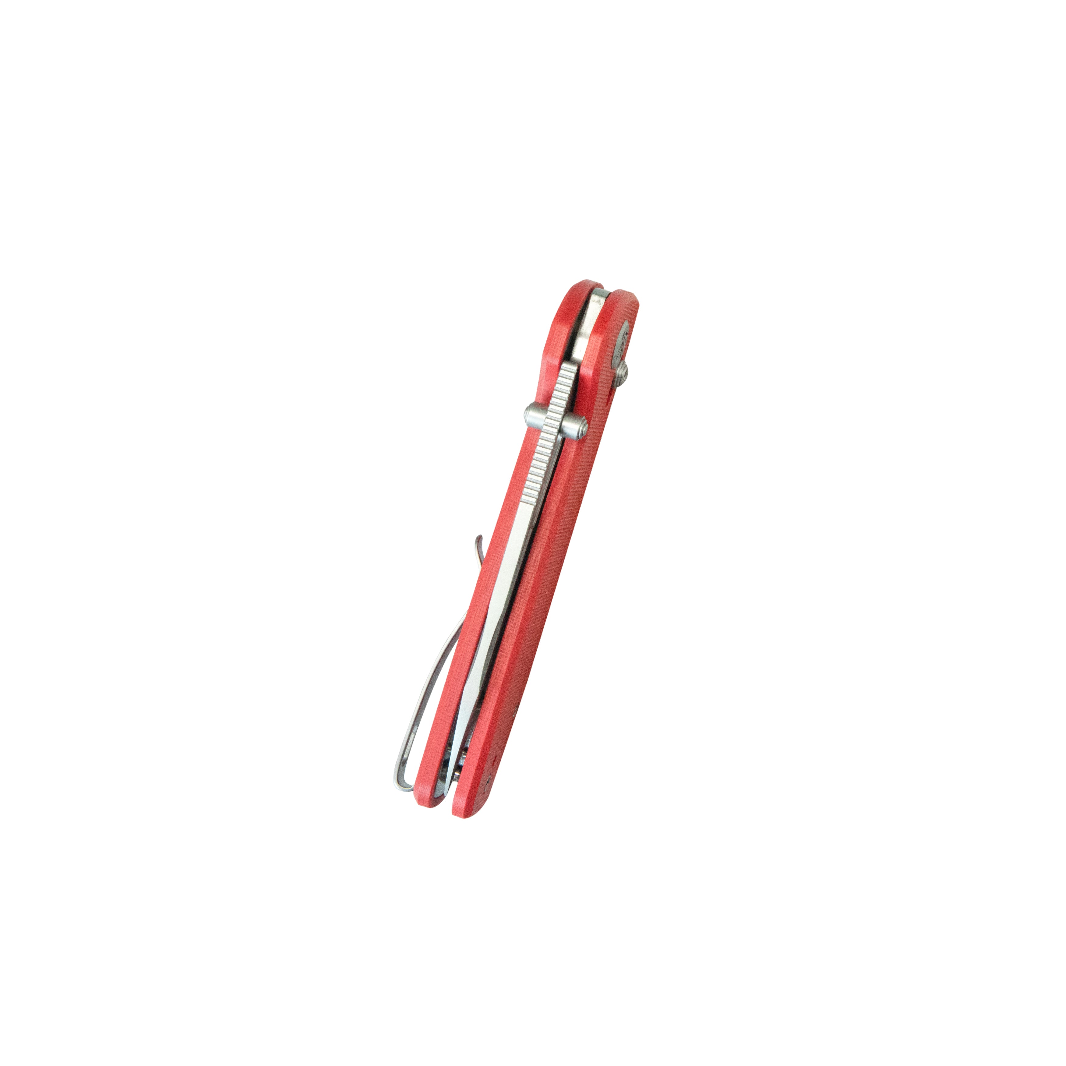 Kubey Bluff Axis lock Everyday Carry Folding Knife Red G10 Handle 3.19" Sandblast 14C28N KU248H