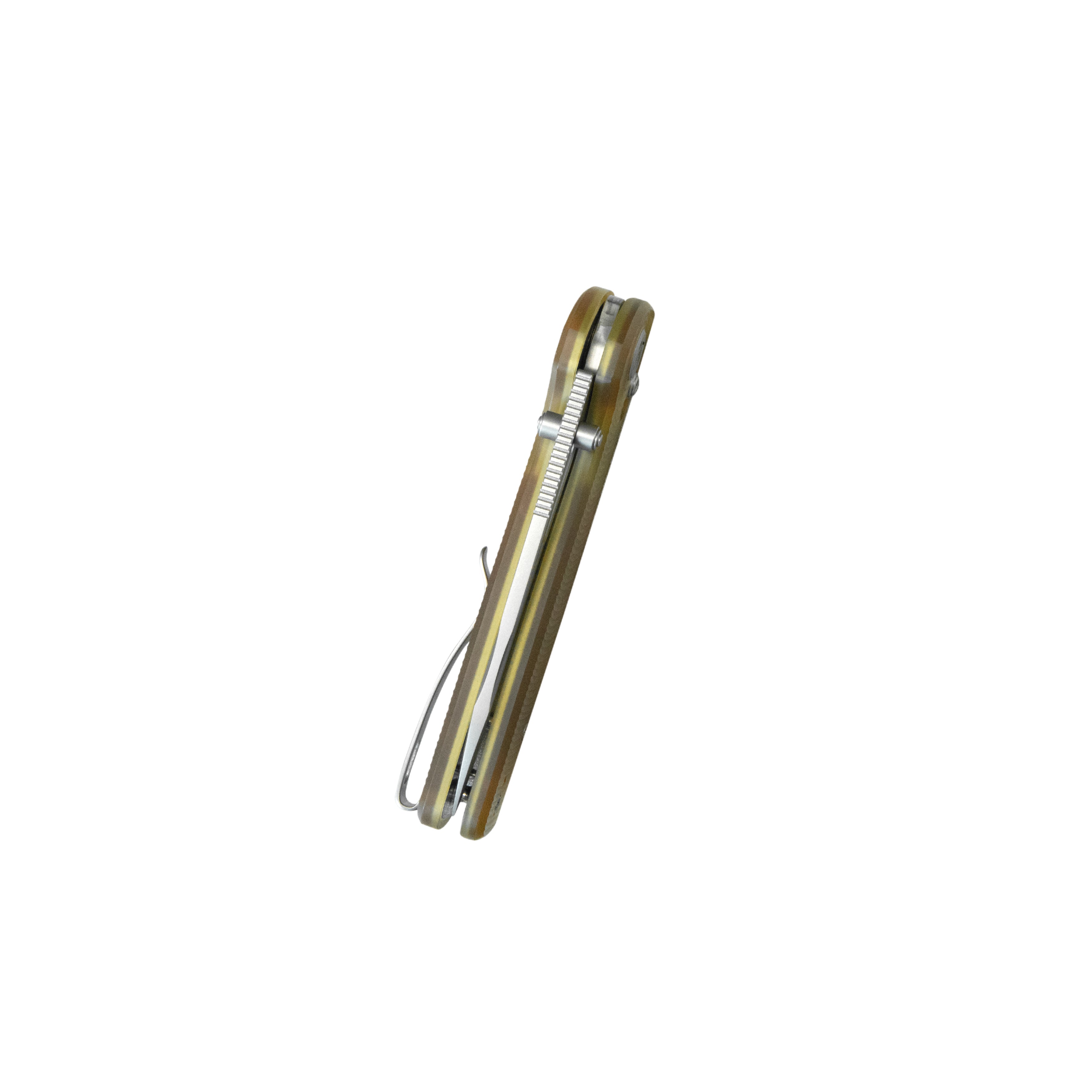 Kubey Bluff Axis lock Everyday Carry Folding Knife Ultem Handle 3.19" Sandblast 14C28N KU248E