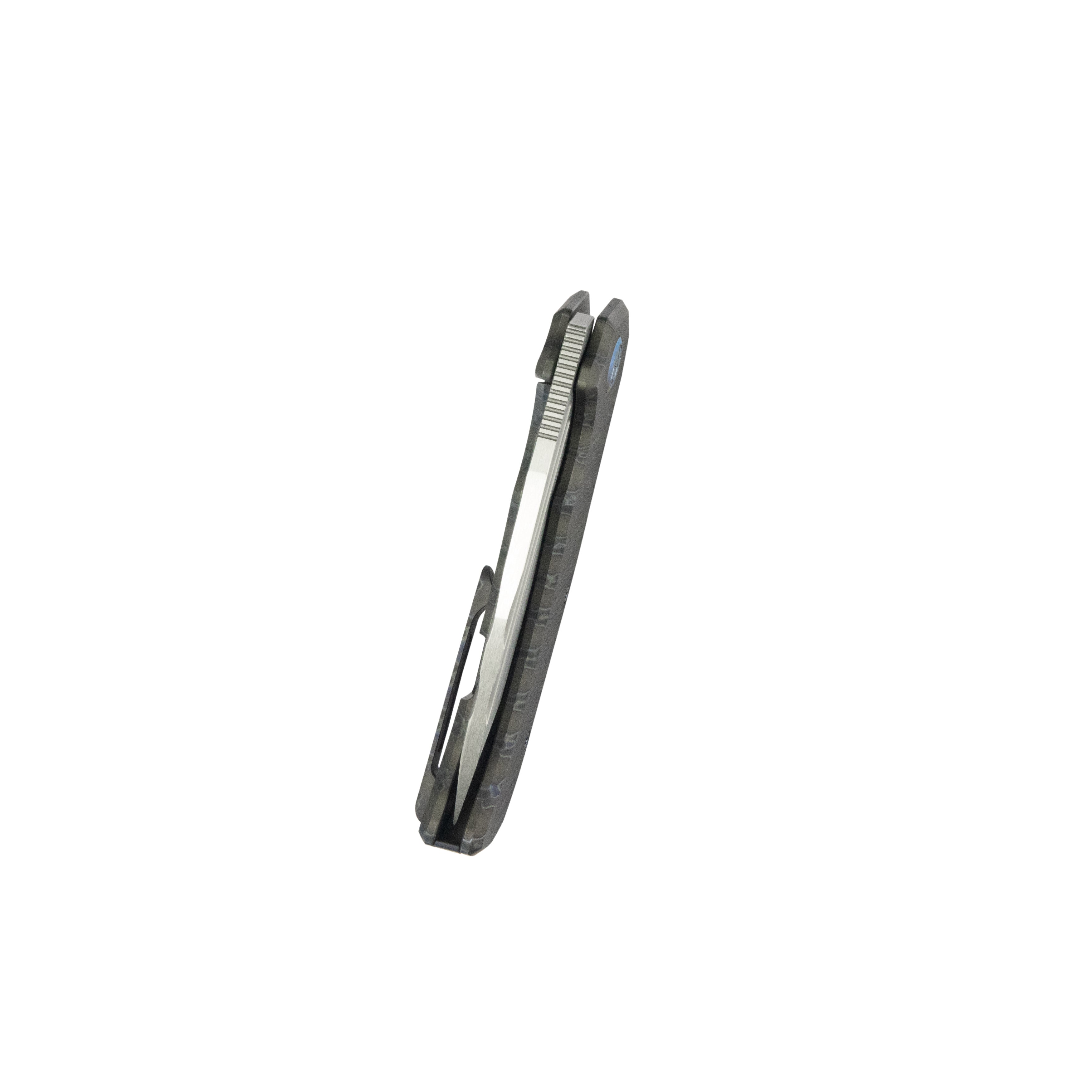 Mikkel Willumsen Design Bravo one Frame Tactical Folding Knife 6AL4V Titanium 3.39" Belt Satin Boher M390 KB366B