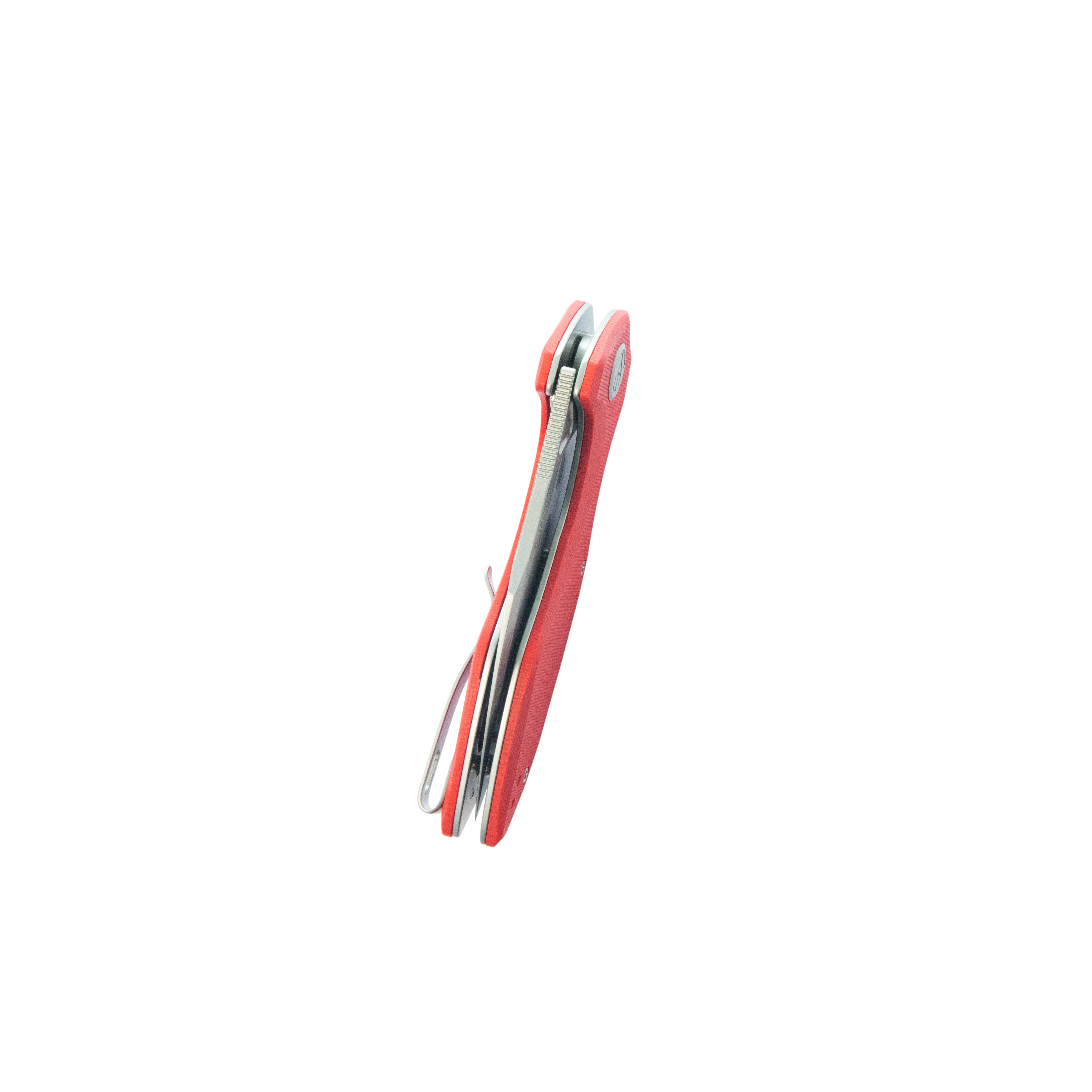 Kubey Noble Flipper Folding Knife Red G10 Handle 3.15" Beadblast 14C28N KU236L
