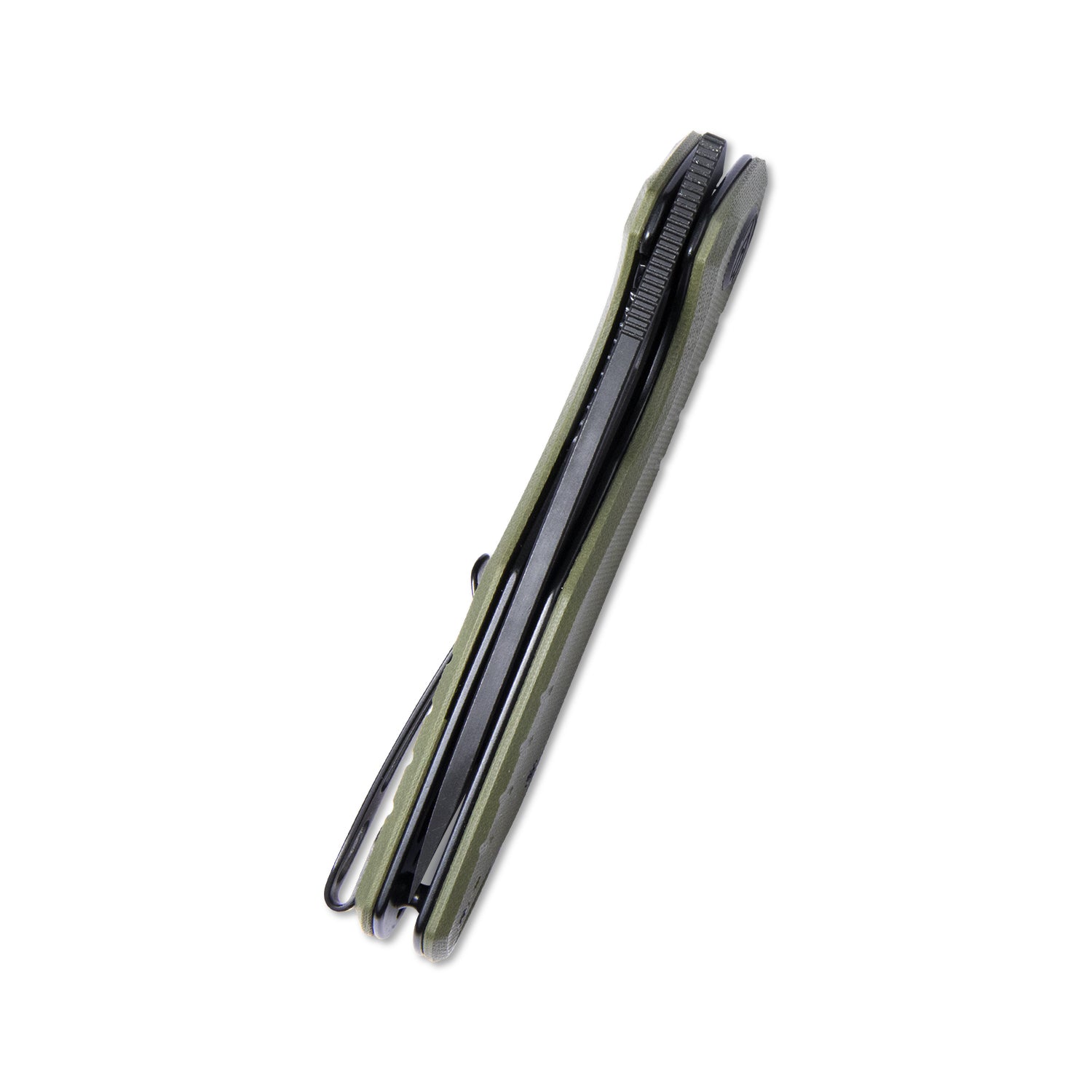 Doris Liner Lock Front Flipper Folding Knife Green G10 Handle 3.27" Darkwashed D2 KU324C