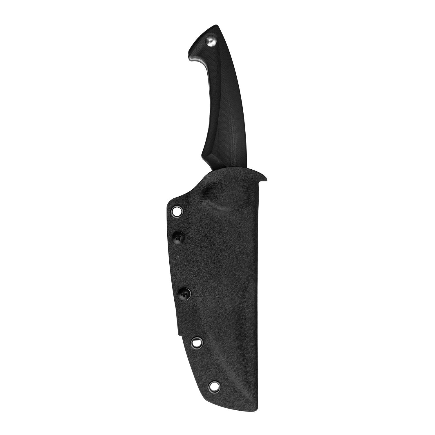 Scimitar Fixed Blade Hunting Knife G10 Handle (5.4" Stonewashed D2) KU231A