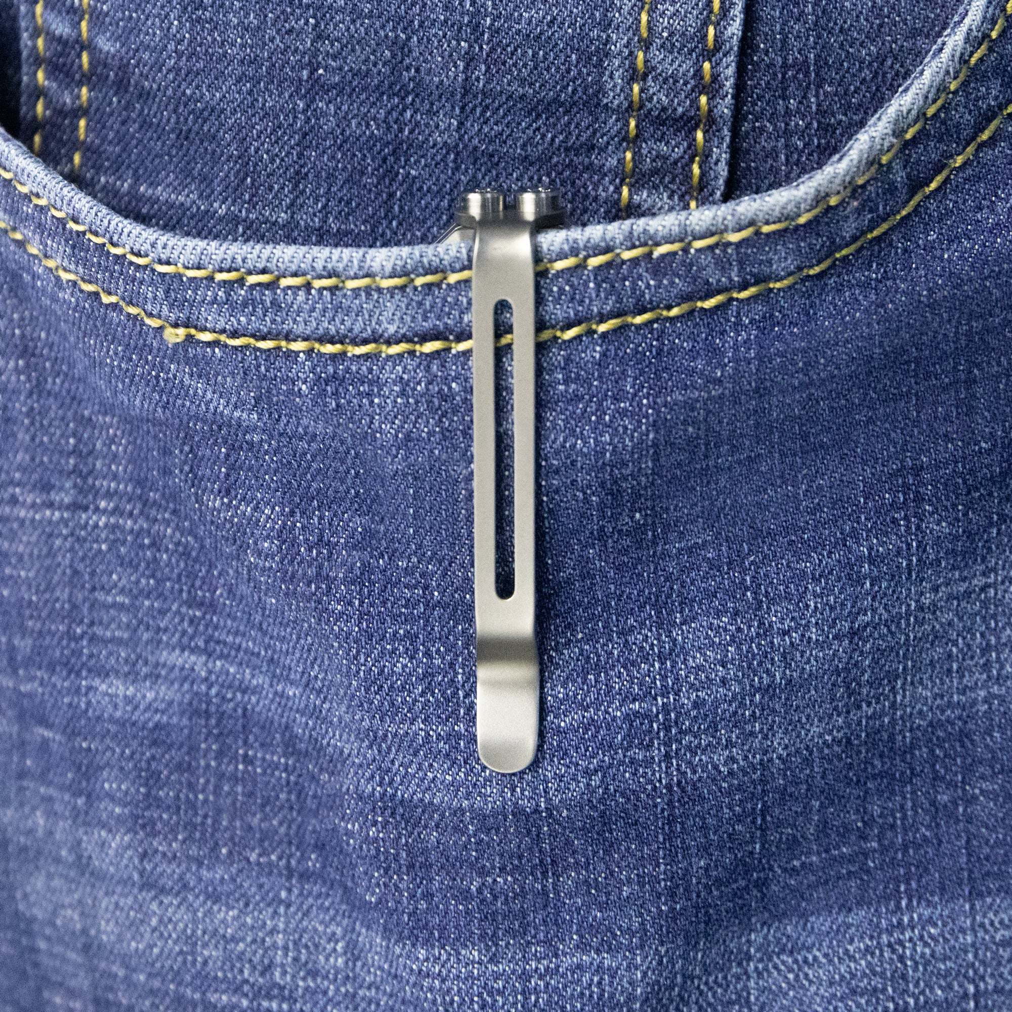 Kubey Prism Button Lock CEO Style Folding Knife Silver Grey 6AL4V Titanium Handle 3.54'' Beadblast 14C28N KB243A