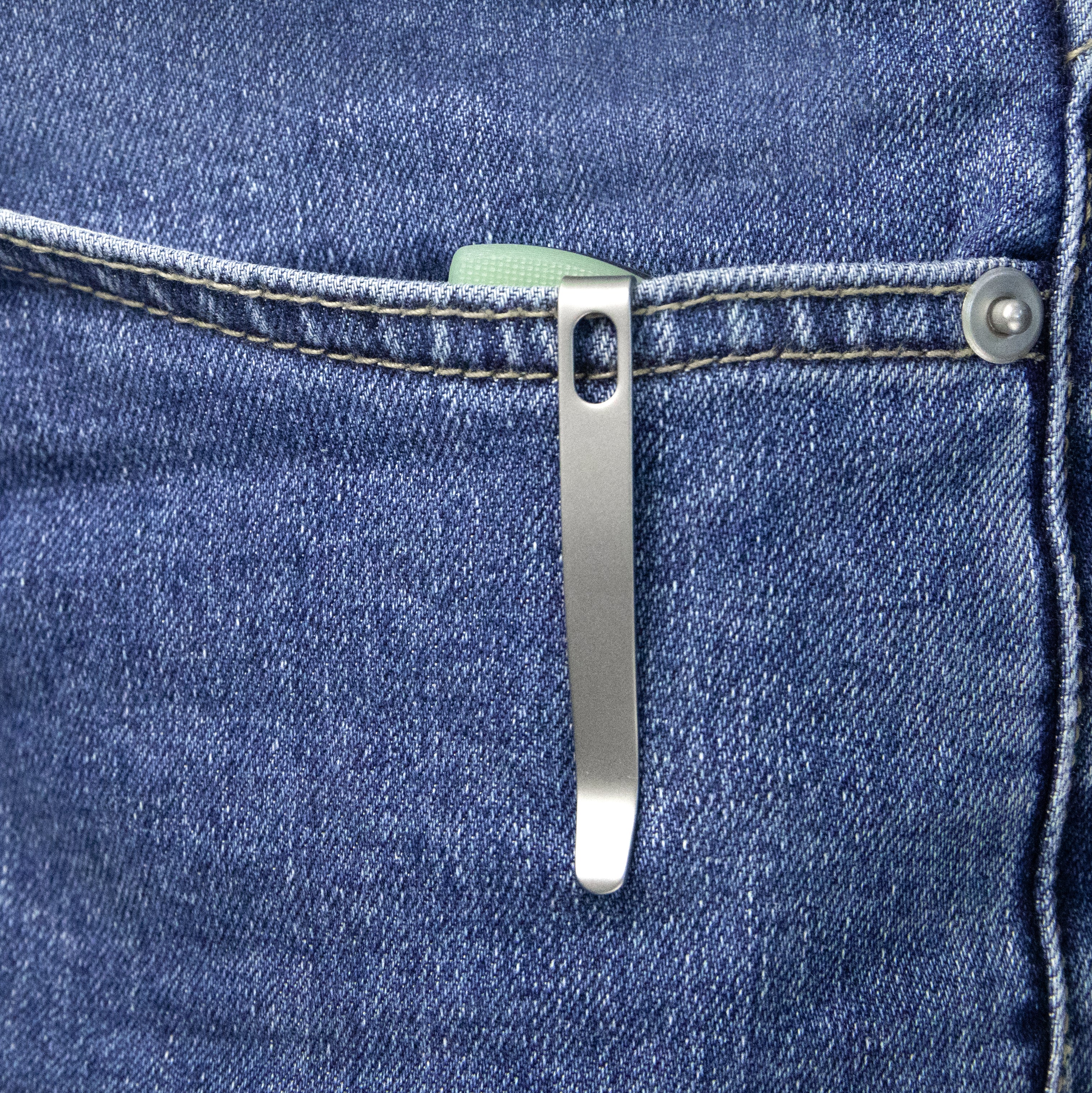 Mikkel Willumsen Design Bravo one Tanto Outdoor Folding Camping Knife Jade G10 Handle 3.39" Beadblast AUS-10 KU318D