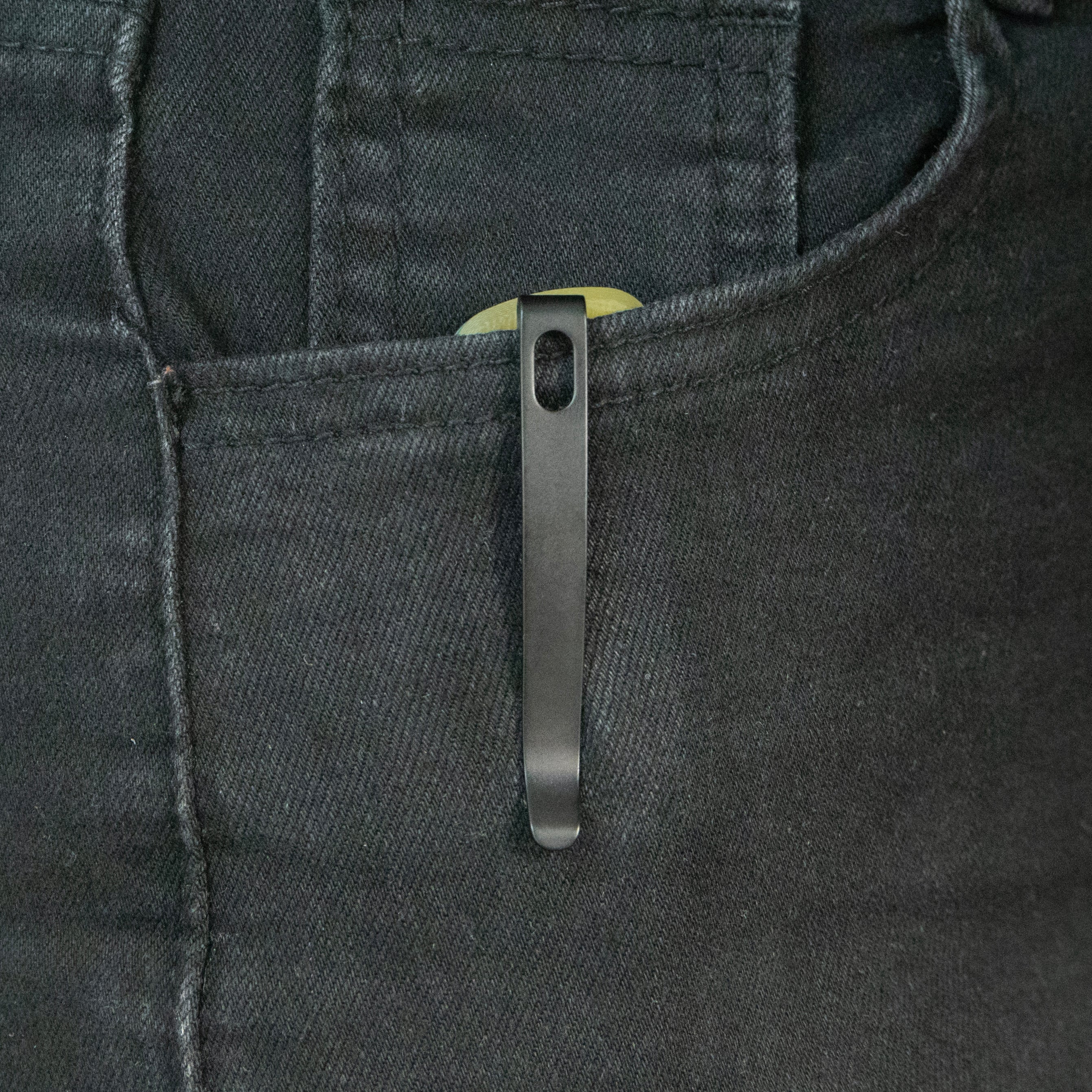 Tityus Liner Lock Flipper Folding Knife Yellow Handle 3.39" Blackwash 14C28N KU322Z