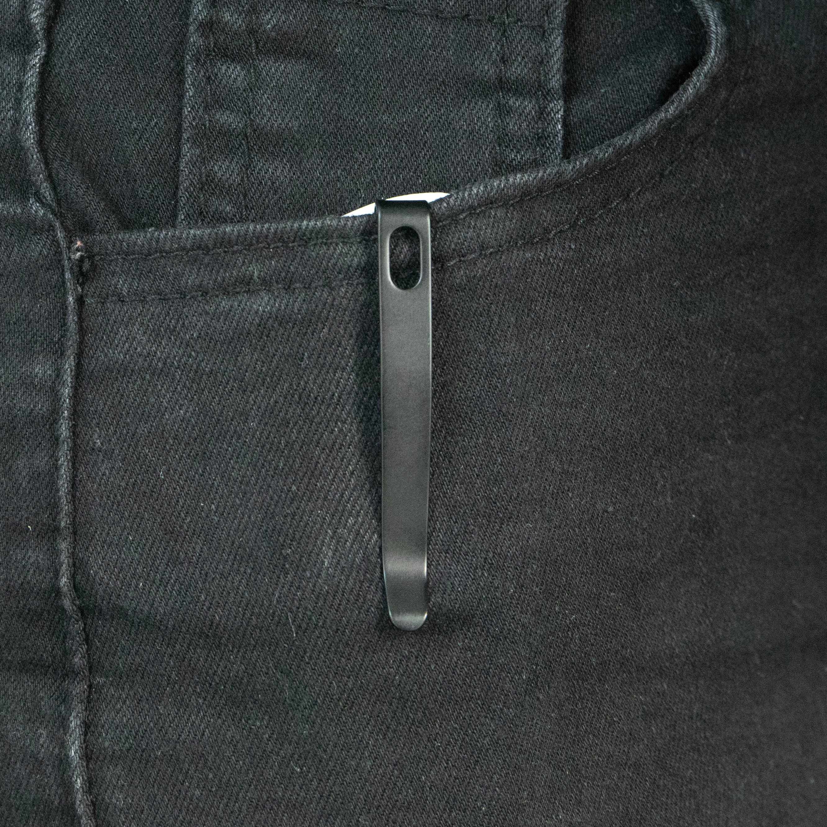 Tityus Liner Lock Flipper Folding Knife White Handle 3.39" Blackwash 14C28N KU322W