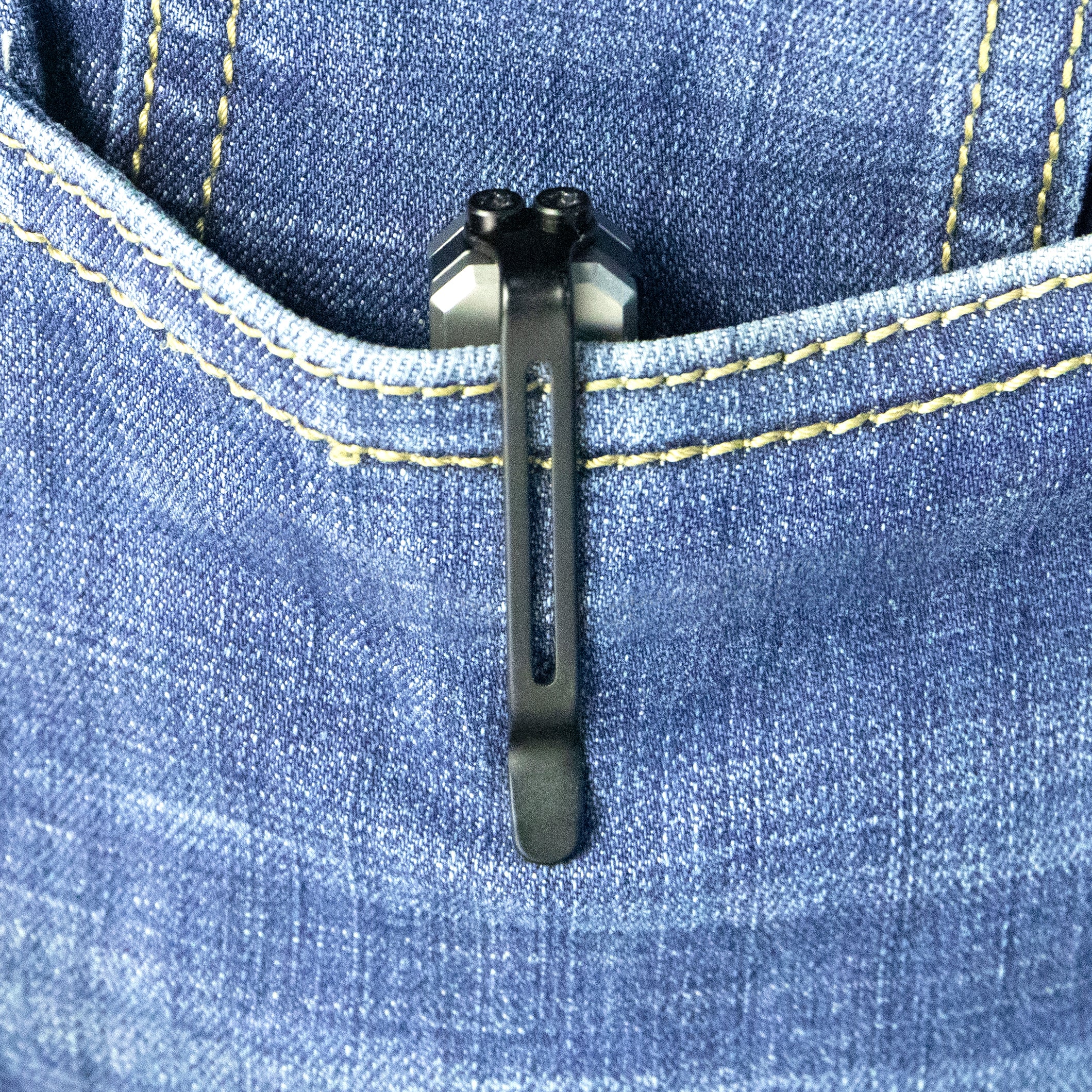 Kubey Prism Button Lock CEO Style Folding Knife Silver Grey 6AL4V Titanium Handle 3.54'' Black Coating 14C28N KB243B