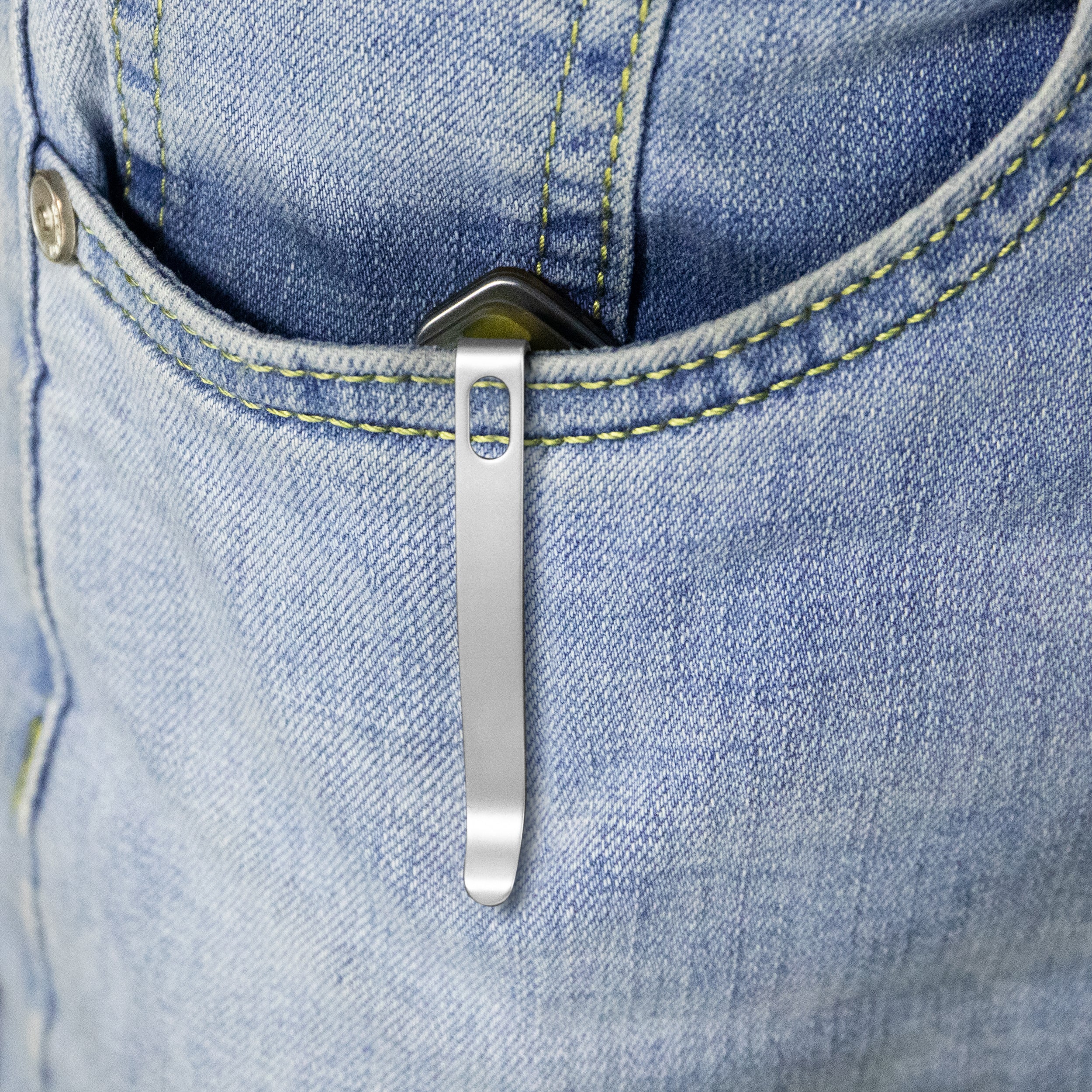 Kubey Thalia Front Flipper EDC Pocket Folding Knife Ultem Handle 3.27" Stonewashed 14C28N KU331Q