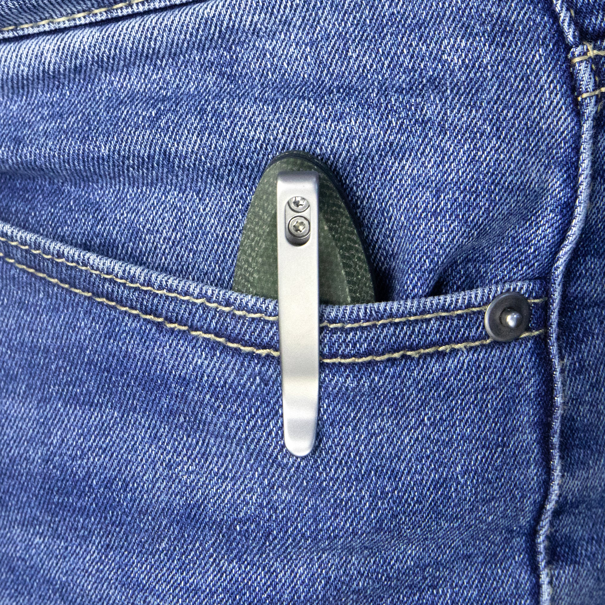 Ruckus Liner Lock Folding Knife Green Micarta Handle 3.31" Bead Blasted AUS-10 KU314N