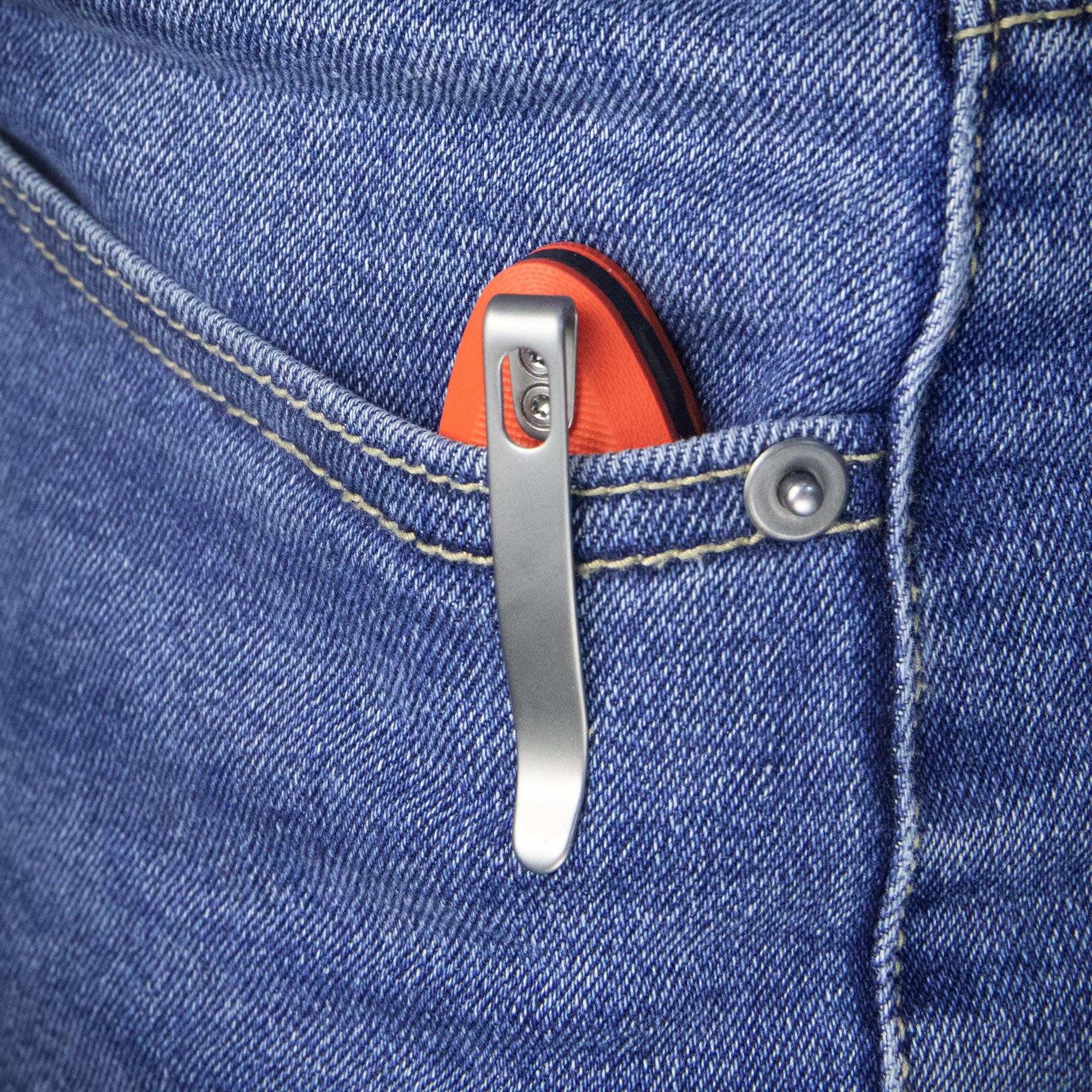 Ruckus Liner Lock Folding Knife Orange G10 Handle 3.31" Bead Blasted AUS-10 KU314H