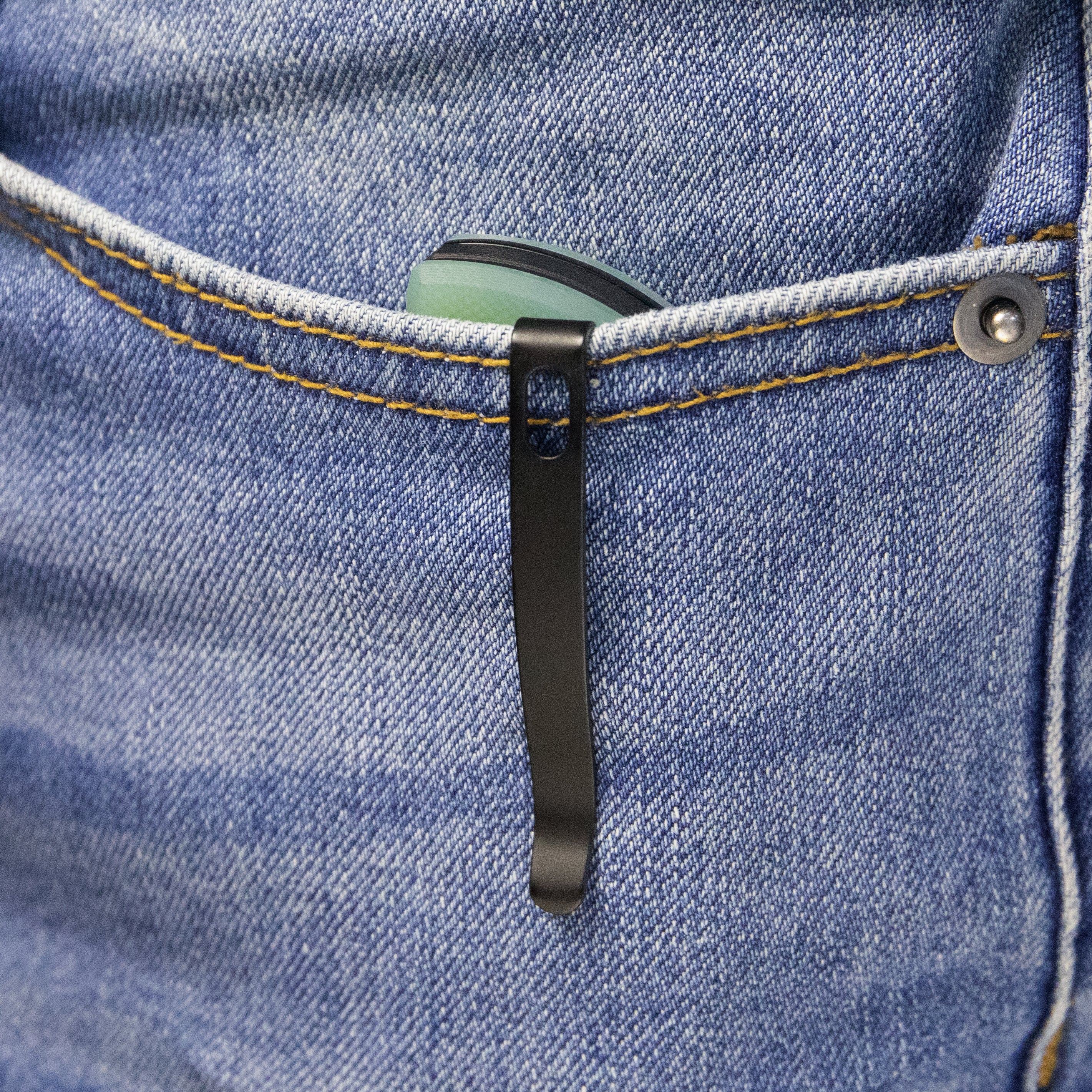 Mikkel Willumsen Design Bravo one Drop Point Outdoor Folding Camping Knife Jade G10 Handle 3.39" Blackwash AUS-10 KU319C