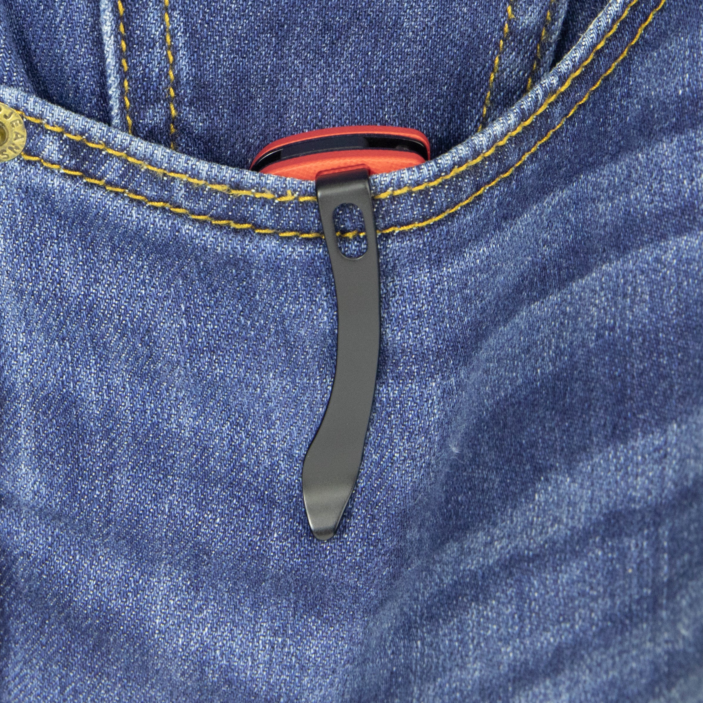 Kubey Scimitar Liner Lock Folding Knife Red G10 Handle 3.46" Blackwash 14C28N KU173O