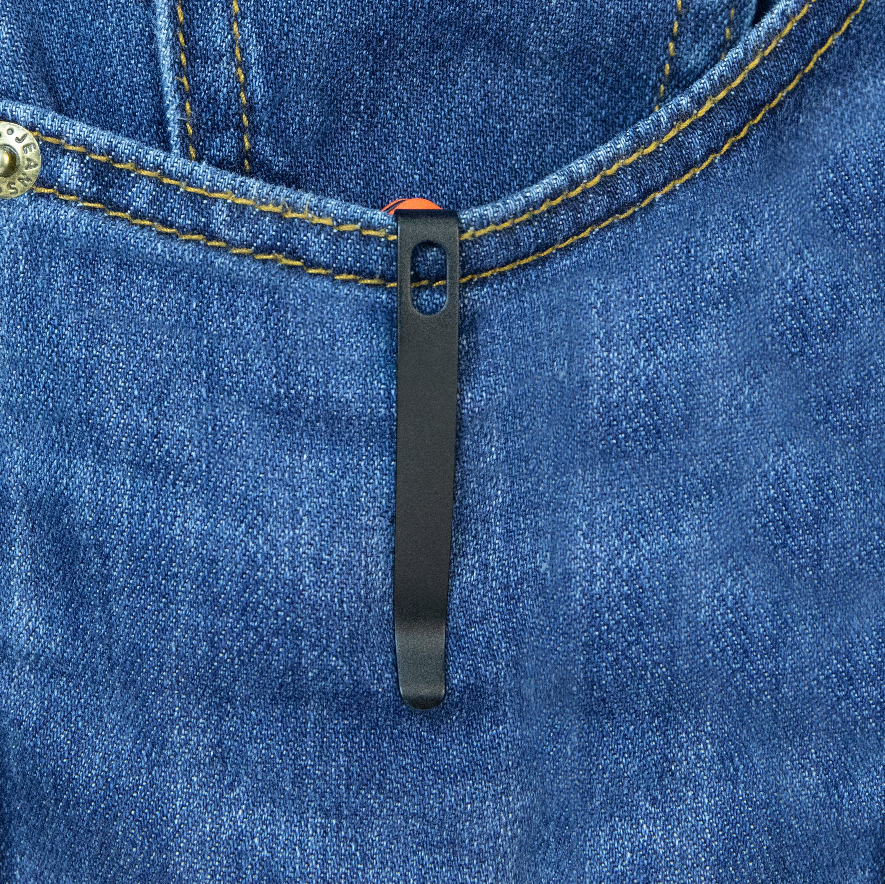 Kubey Thalia Front Flipper EDC Pocket Folding Knife Orange G10 Handle 3.27" Blackwash 14C28N KU331O