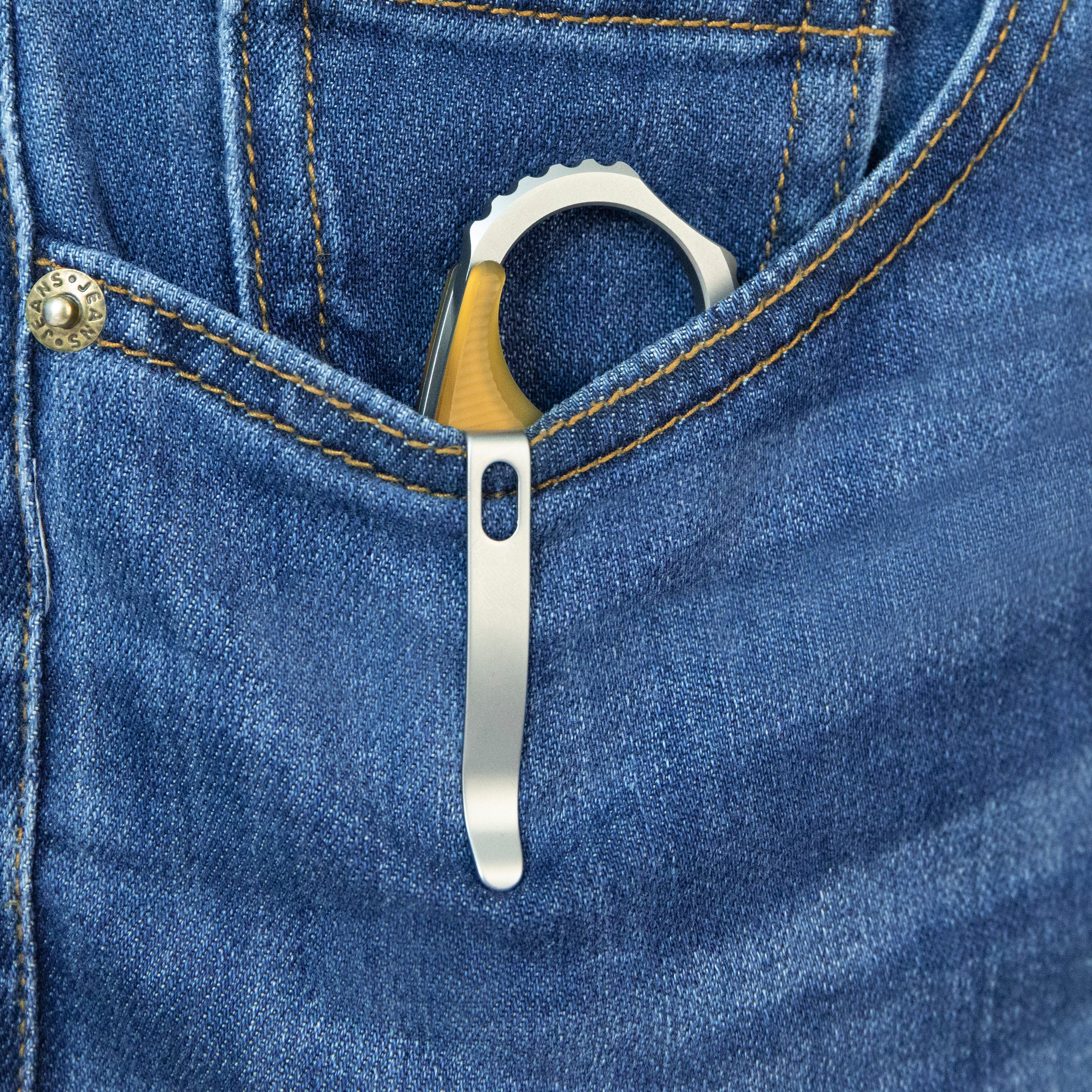 Kubey Rogue Pikal Karambit Folding Knife Ultem Handle 2.91" Stonewash 14C28N Blade KU298G