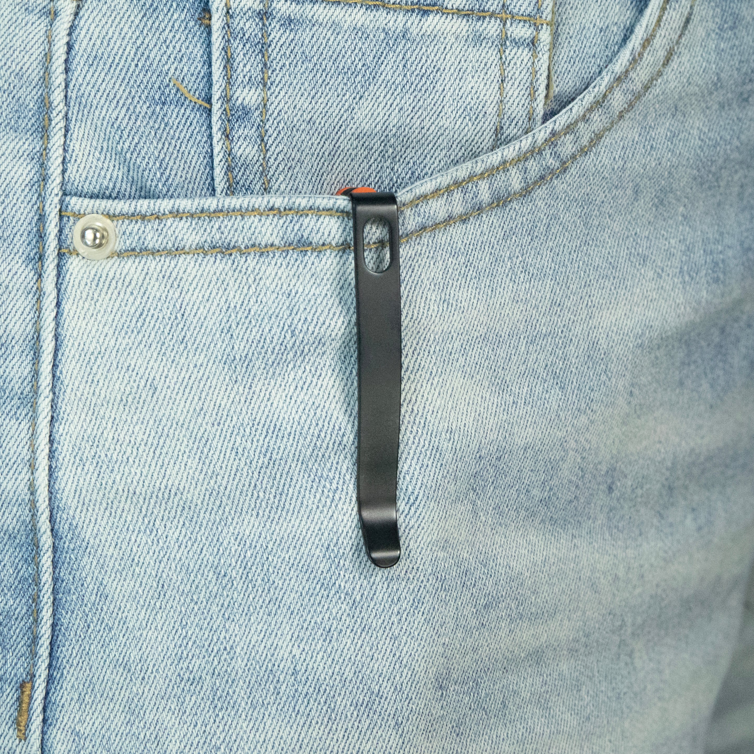 Merced Folding Knife 3.46" Blackwash 14c28n Blade With Durable Orange G10 Handle Reliable Tactical Pocket Knife KU345N