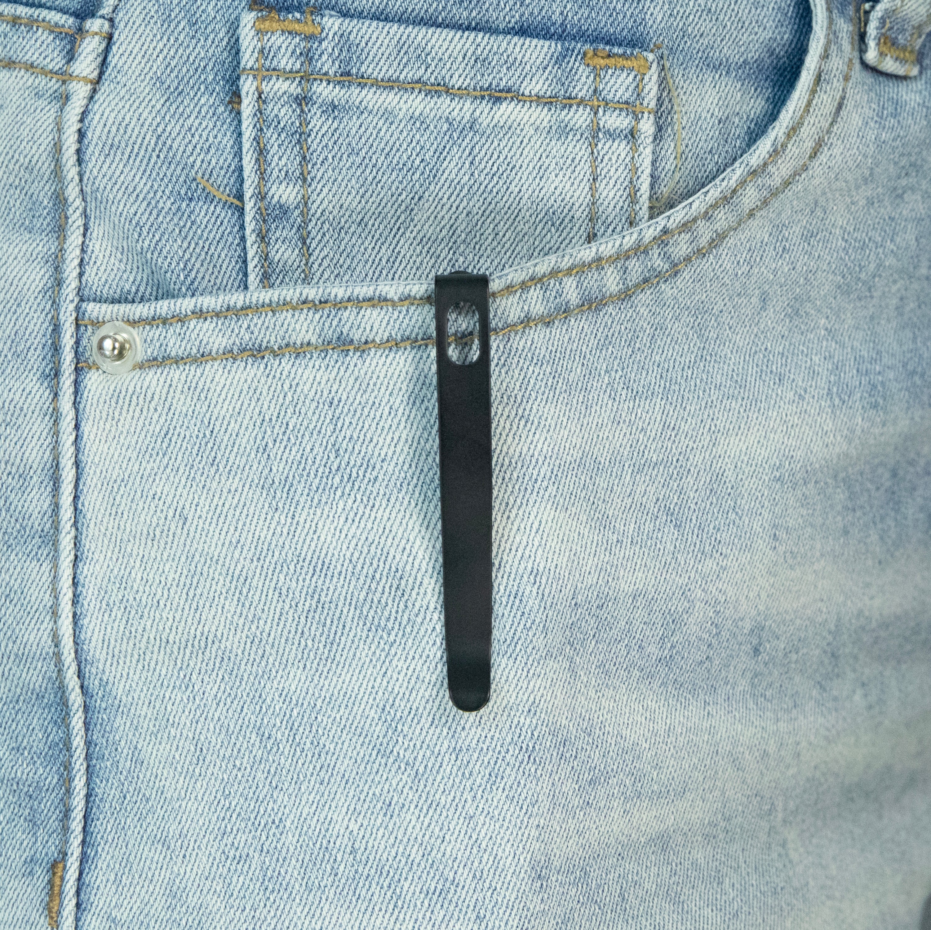 Merced Folding Knife 3.46" Blackwash 14c28n Blade With Ultem Handle Reliable Tactical Pocket Knife KU345P