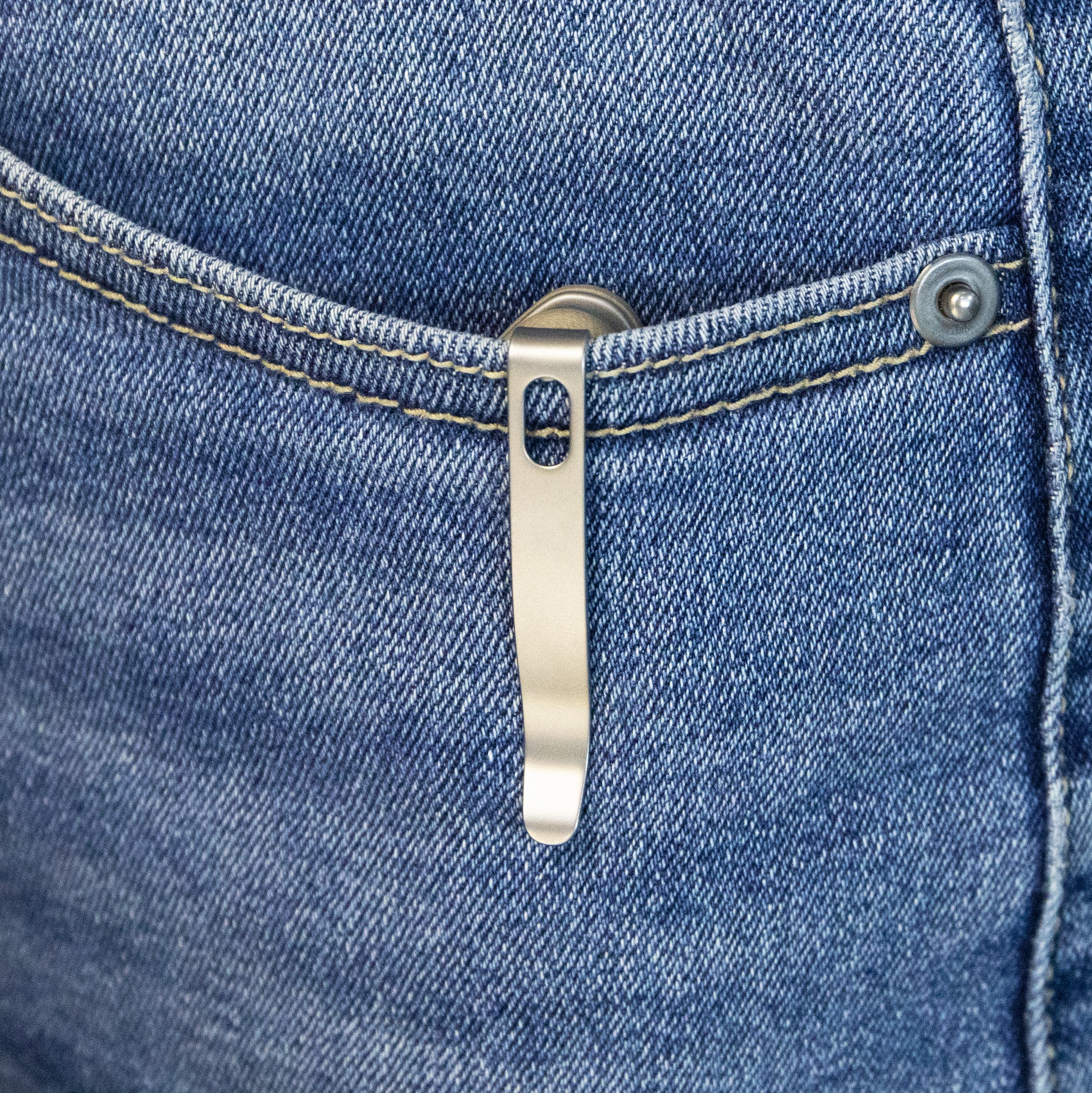 Creon Small Pocket Knife with Button Lock Tan G10 Handle 2.87" Beadblast AUS-10 KU336K