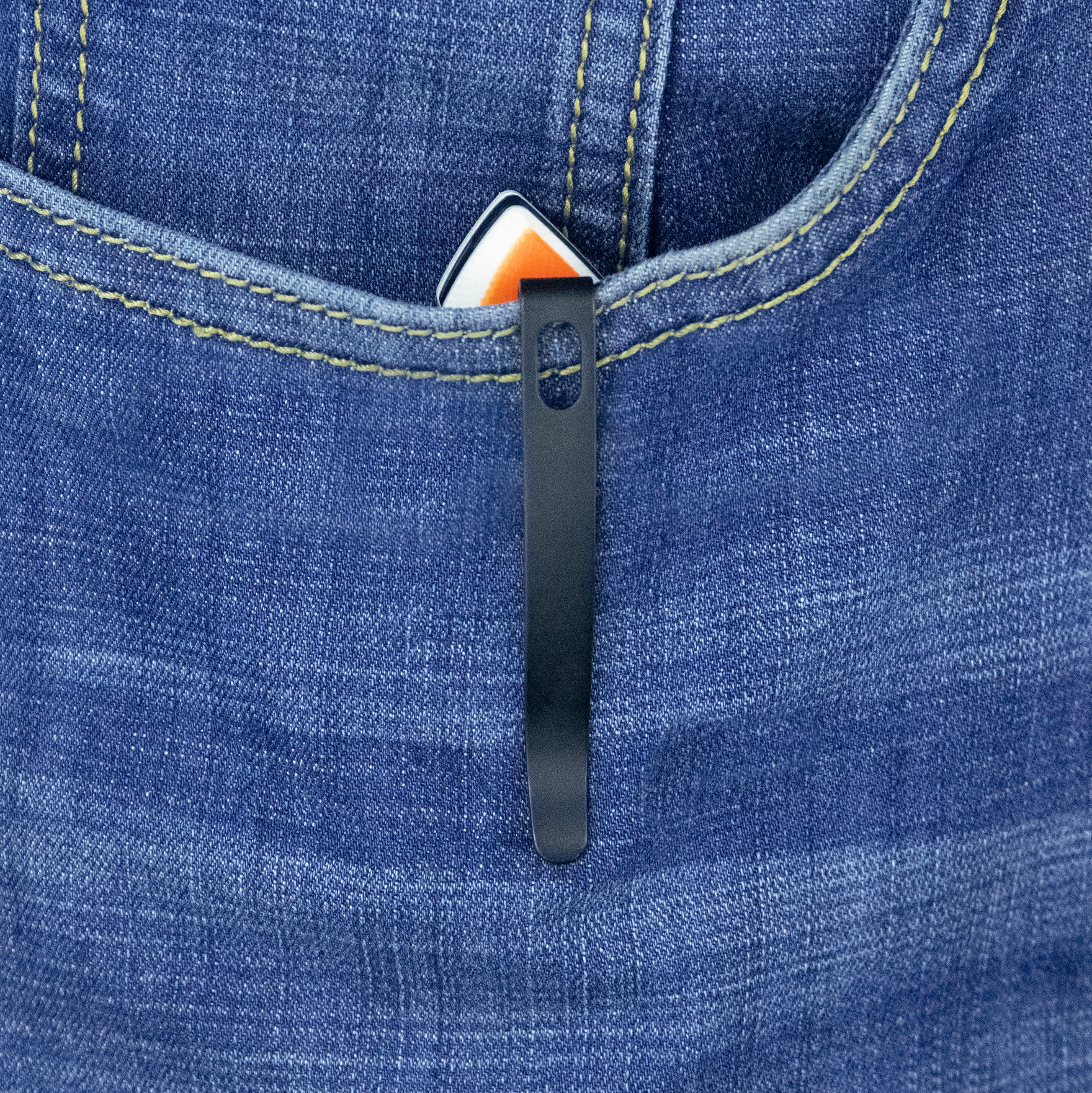 Kubey RBC-1 Outdoor Flipper Knife Orange White G10 Handle 3.46" Blackwash 14C28N KU373B