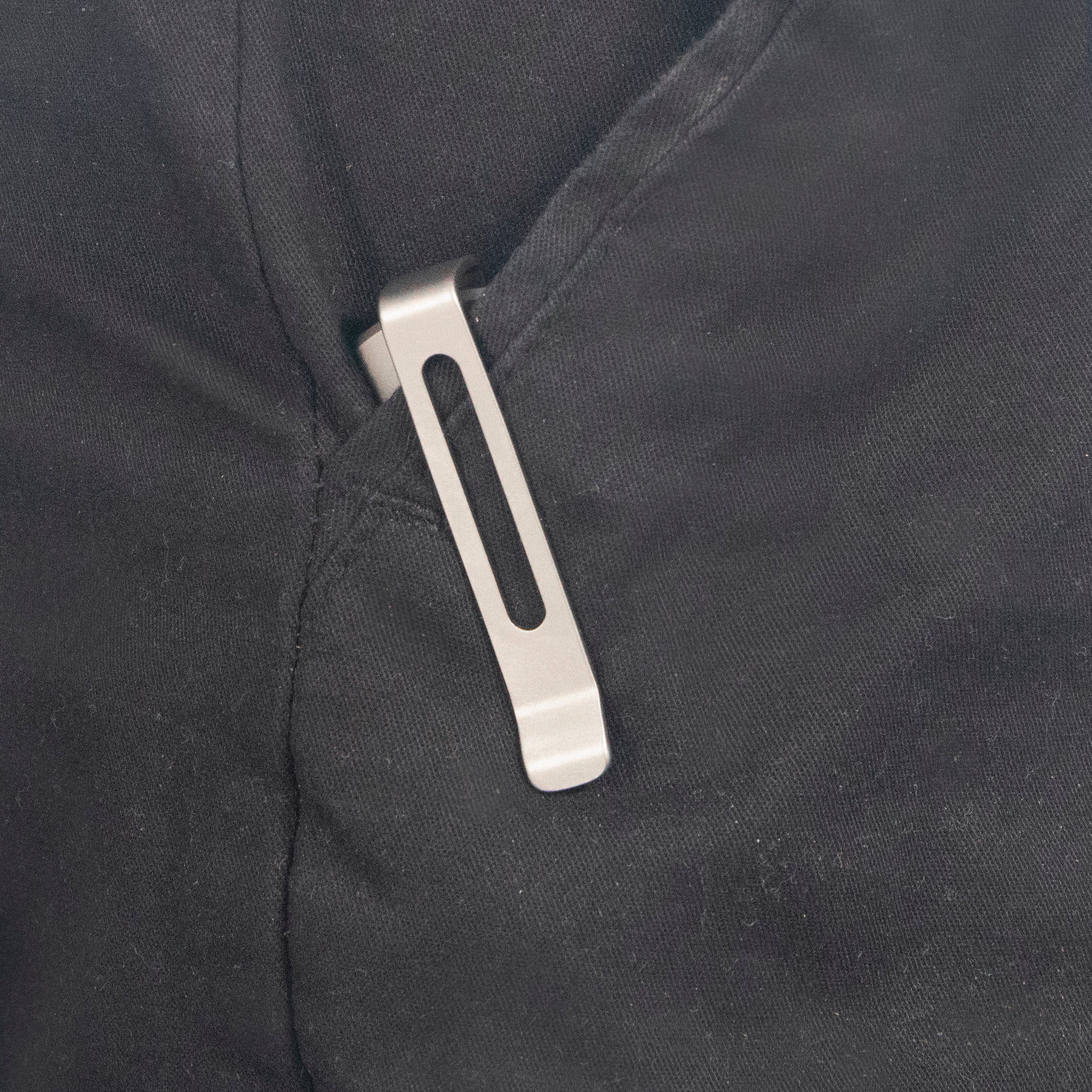 Kubey Musō Flipper Everyday Carry Knife Grey Titanium Handle 2.95" Tanto Belt Satin M390 Blade KB244A