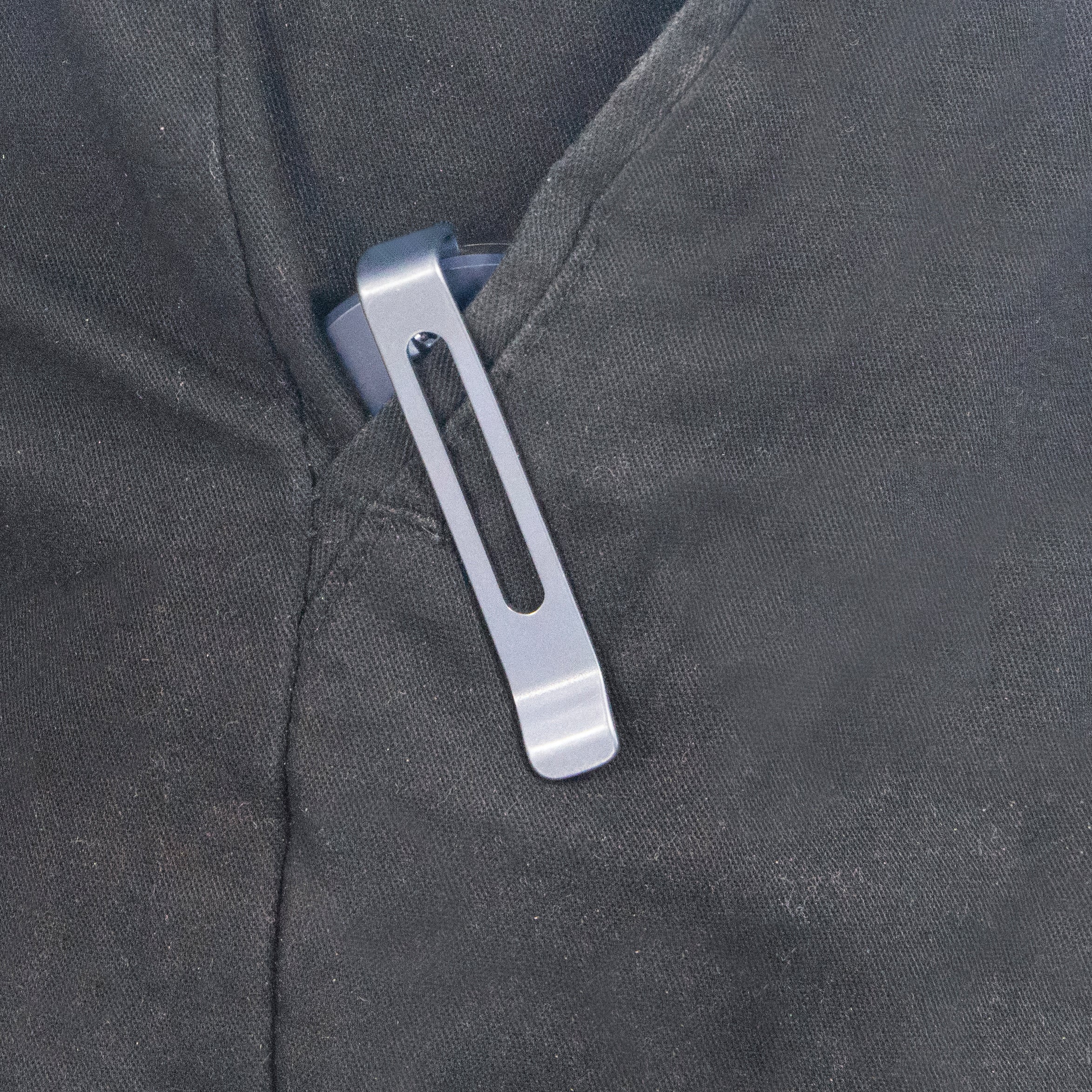 Kubey Musō Flipper Everyday Carry Knife Blue Titanium Handle 2.95" Tanto Belt Satin M390 Blade KB244B