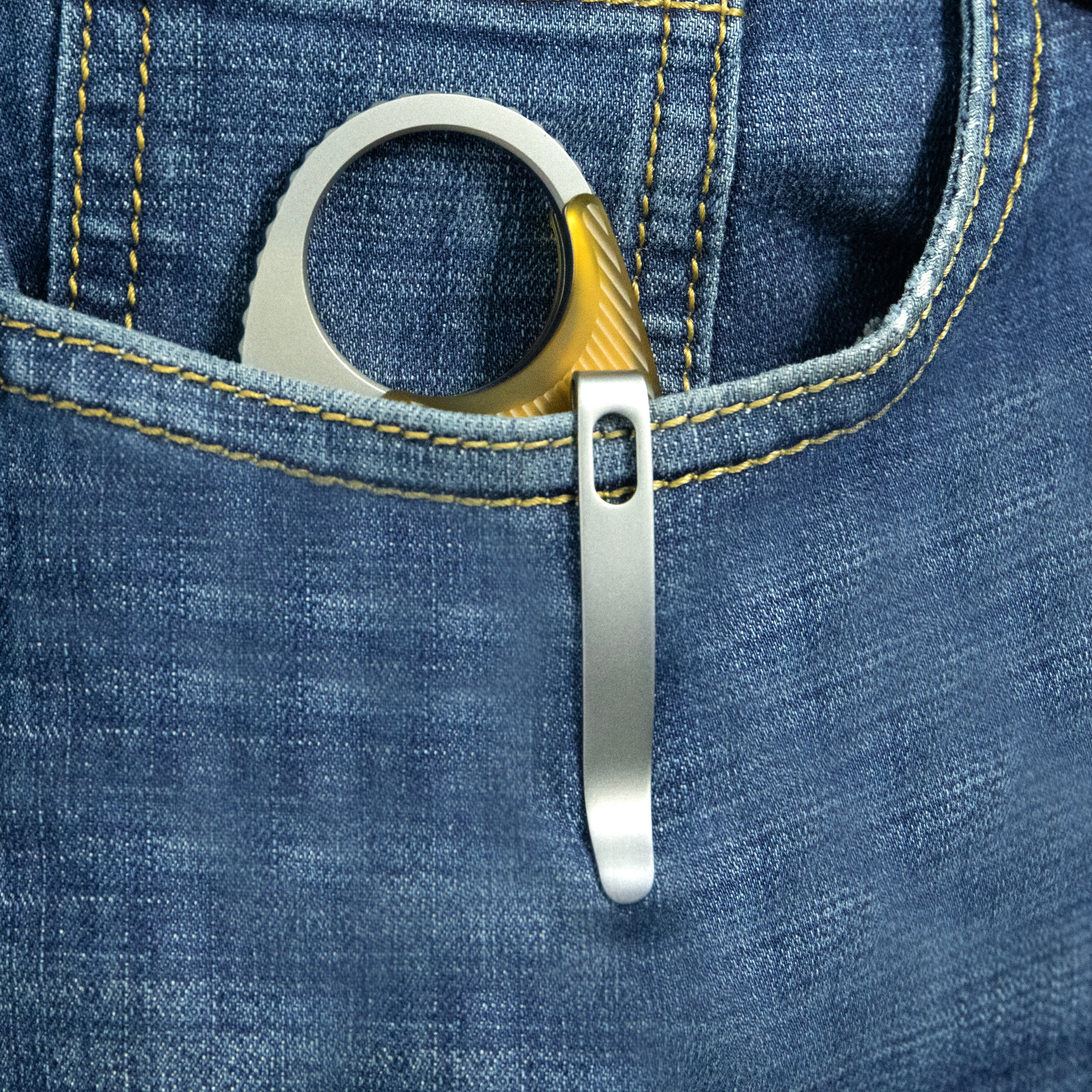 Kubey Jaw Tanto Karambit Folding Knife Ultem Handle 2.52" Sandblast 14C28N Blade KU439C