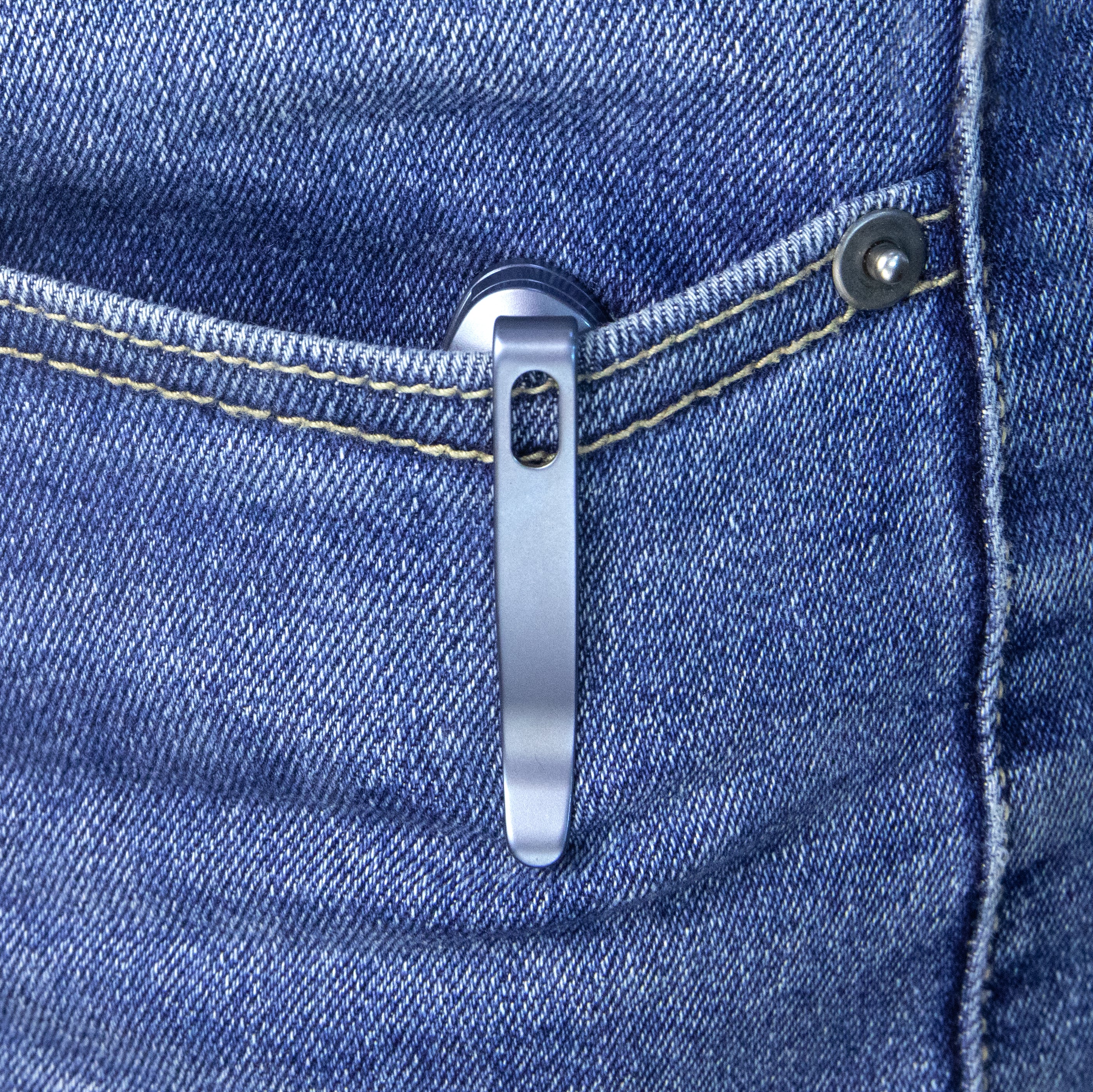 Ruckus Liner Lock Folding Knife Blue Ti Handle 3.31" Bead Blasted CPM 20CV KB314R