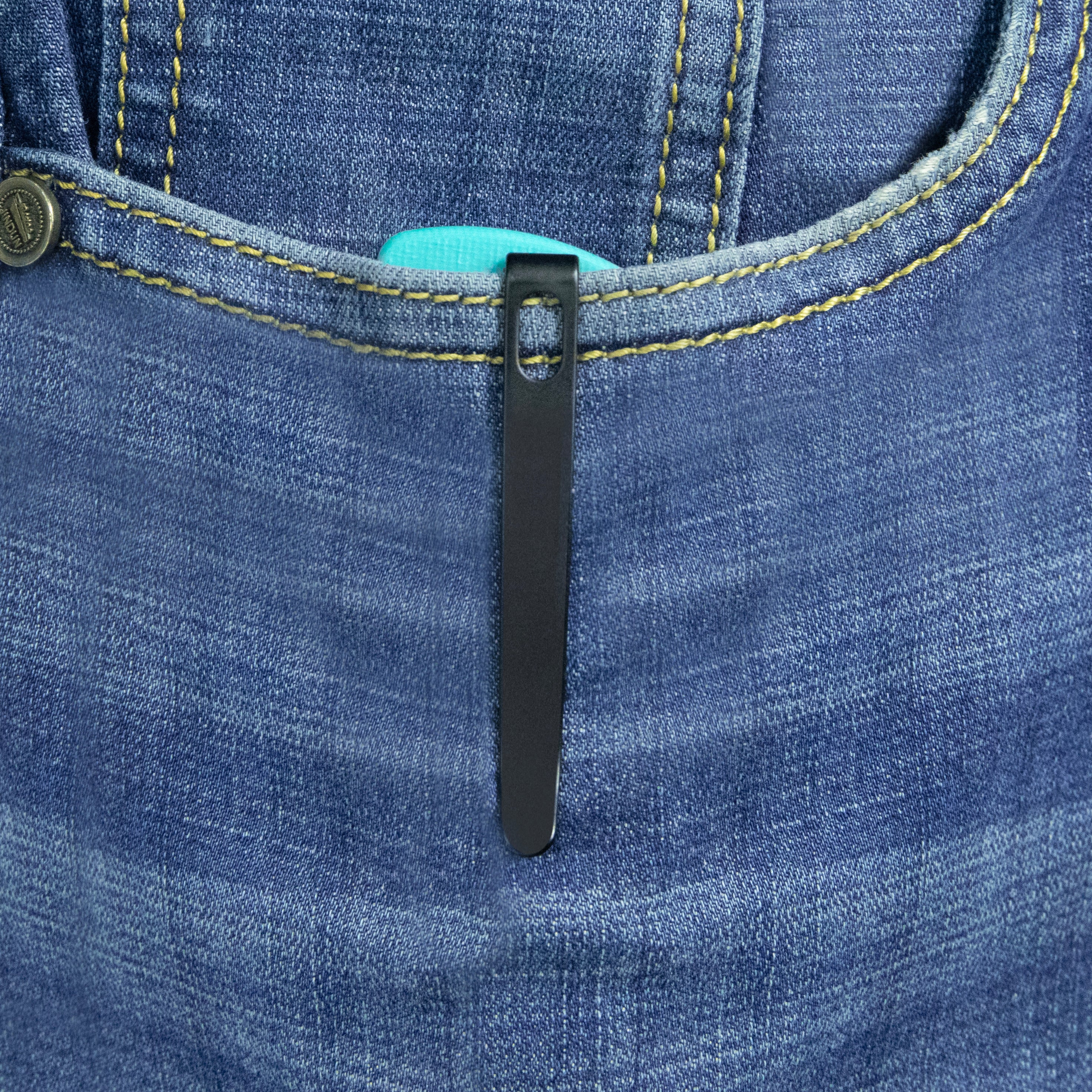 Kubey Gurkha EDC Folding Knife Tiffany Blue G-10 Handle 3.50" Blackwash Sandvik 14C28N Blade Knife KU397F