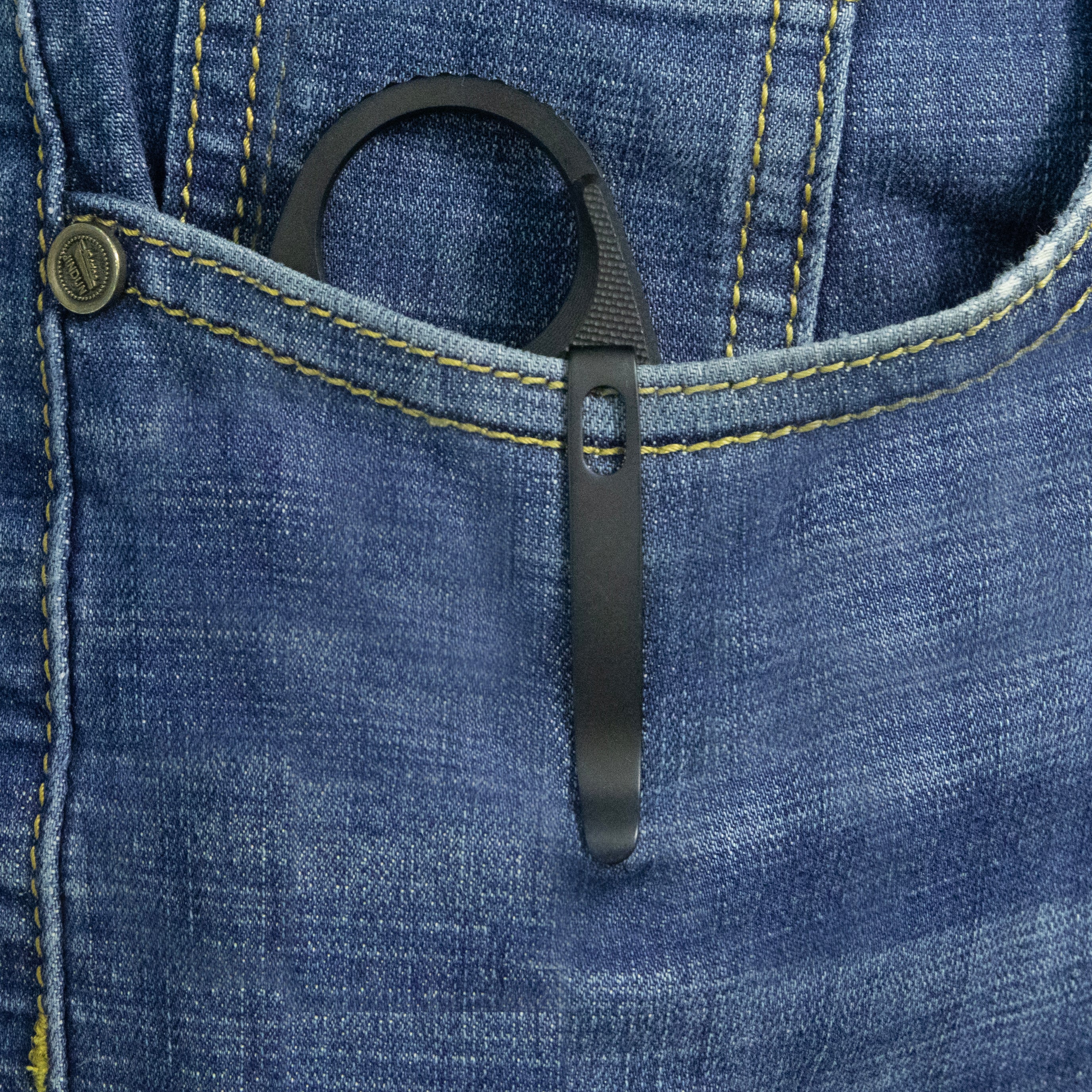 Kubey Jaw Pikal Karambit Folding Knife Black G-10 Handle 2.52" Blackwash 14C28N Blade KU440F