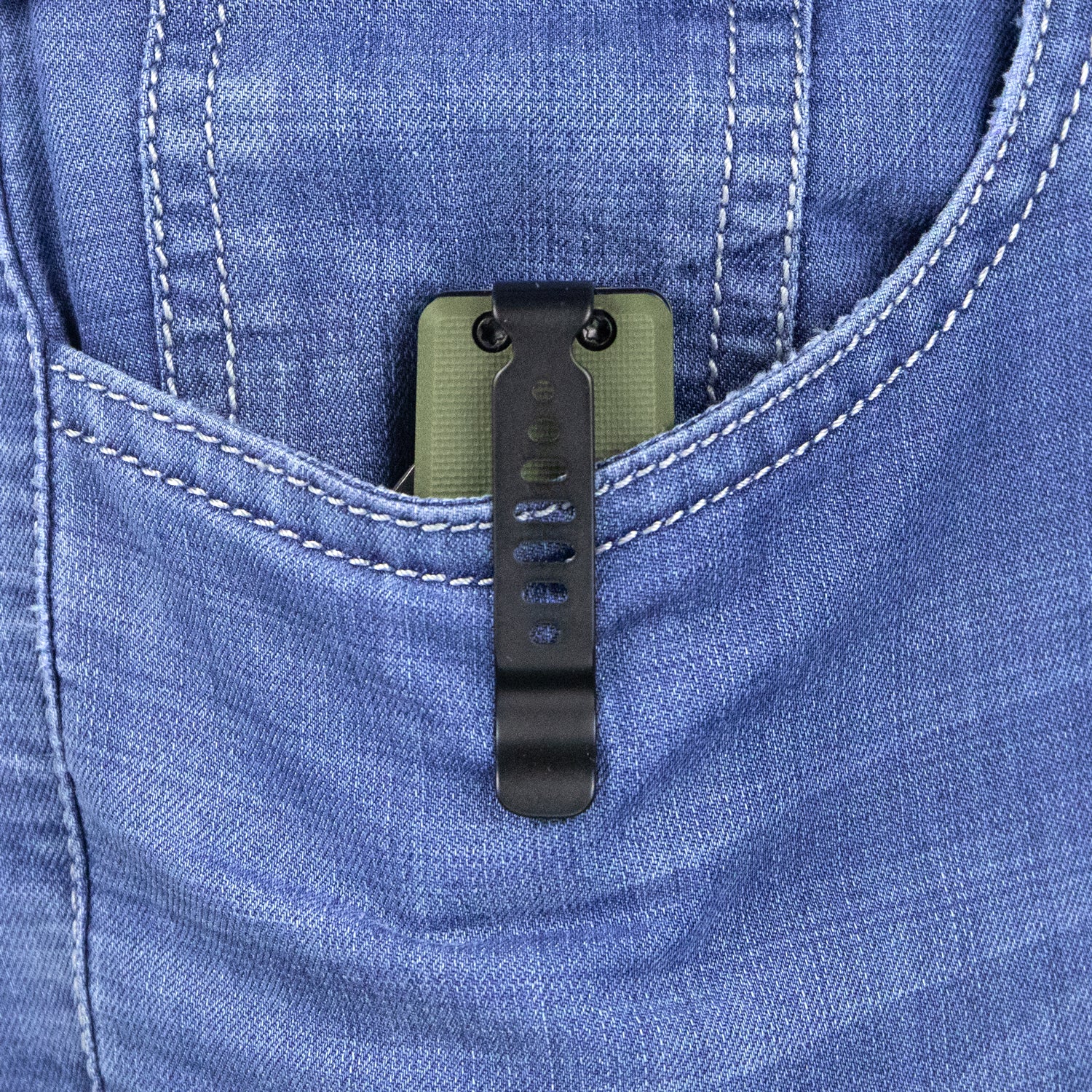 Sailor Liner Lock Flipper Outdoor Pocket Knife Green G10 Handle 3.11" Blackwashed AUS-10 Blade KU317C