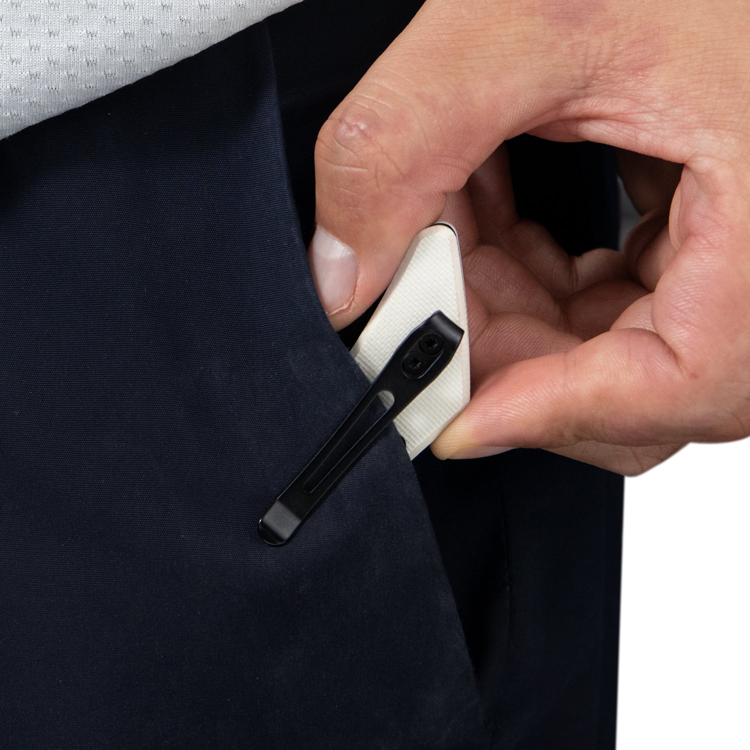 Raven Liner Lock Flipper Knife Ivory G10 Handle 3.5" Dark Stonewashed AUS-10 KB245F