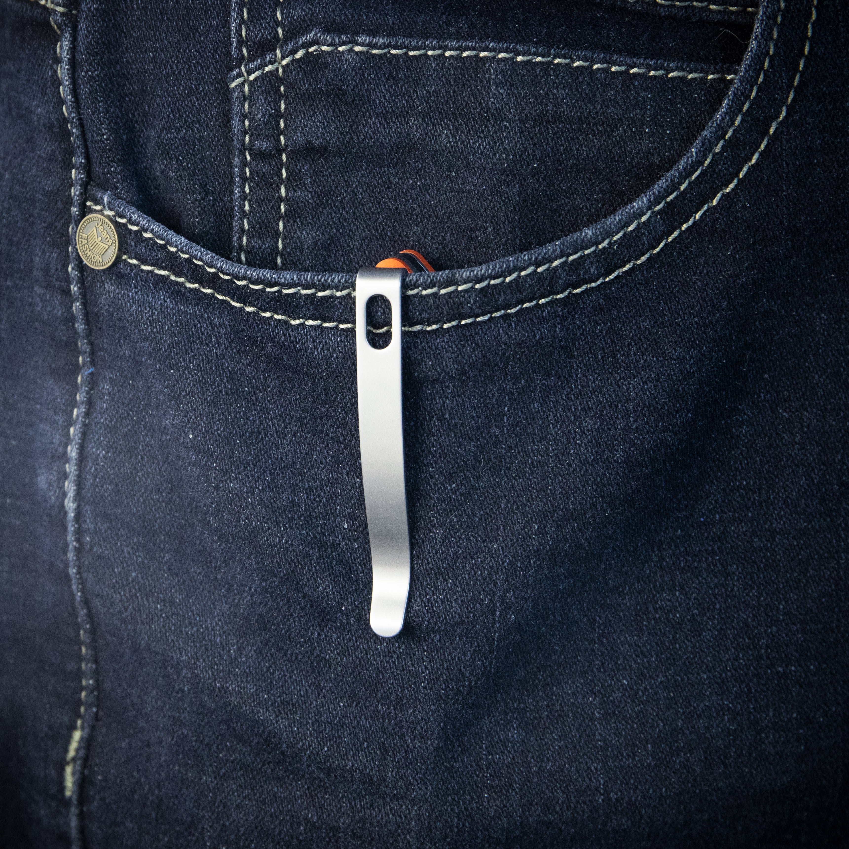 Merced Folding Knife 3.46" Beadblasted AUS-10 Blade With Durable Orange G10 Handle Reliable Tactical Pocket Knife KU345B