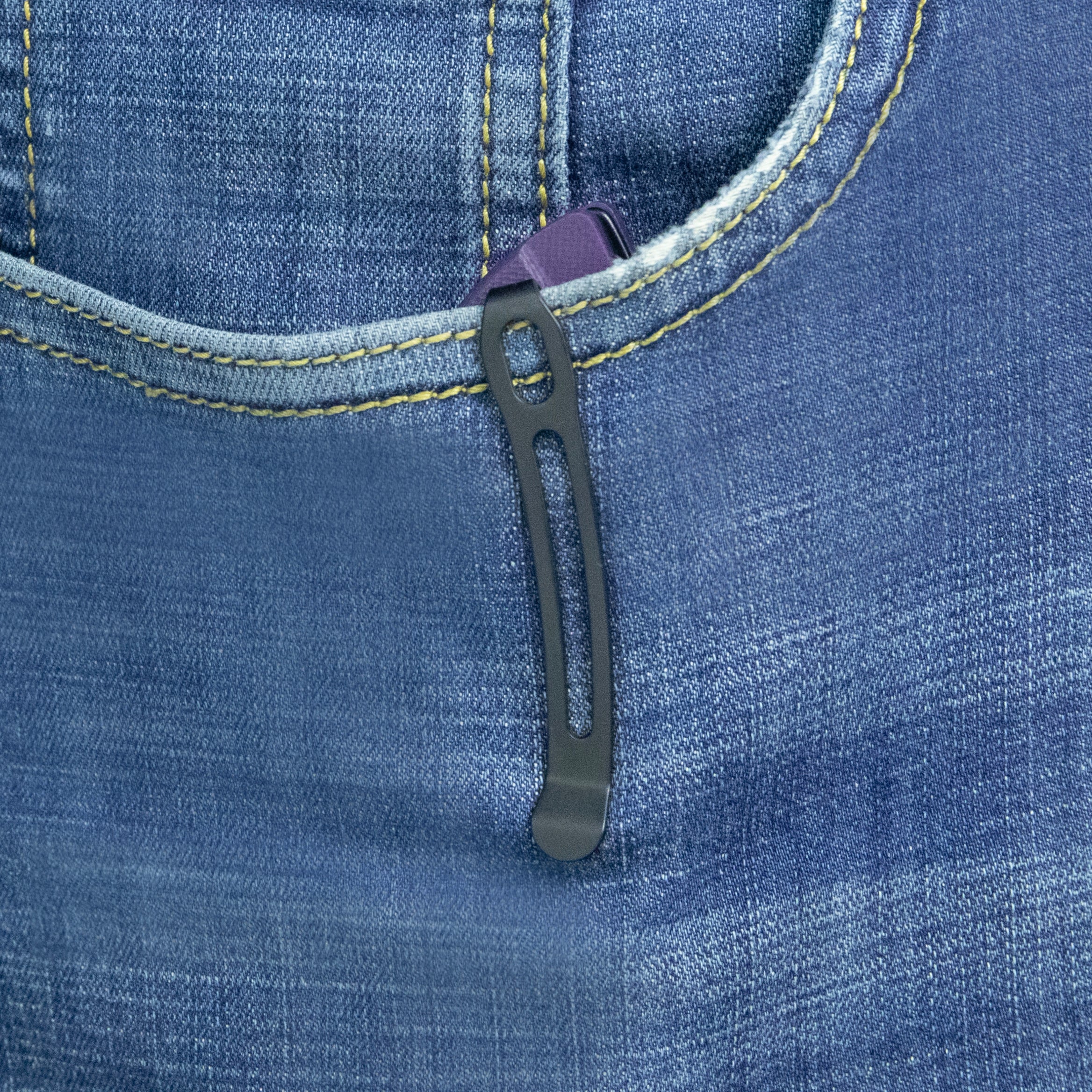 Kubey Anteater Liner Lock Folding Knife Purple G10 Handle 3.42" Blackwash 14C28N Blade KU212M