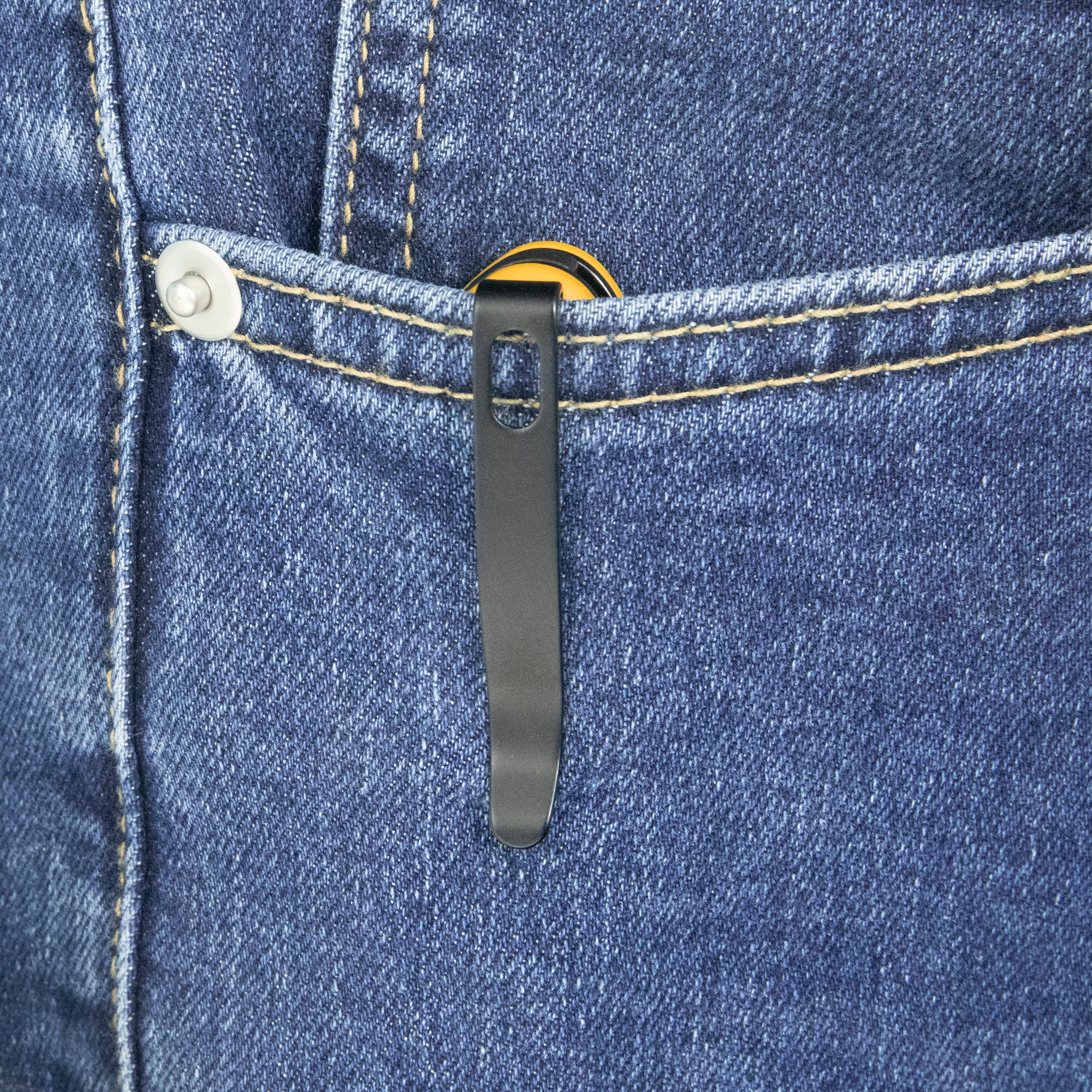 Kubey Dugu Liner Lock Folding Knife Yellow G10 Handle 2.91'' Blackwash 14C28N Blade KU210J