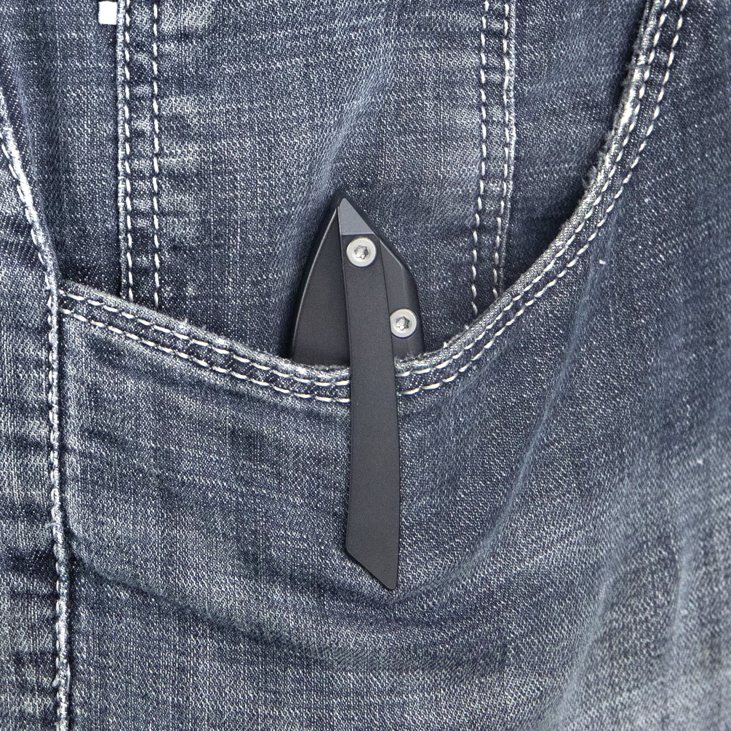 Kubey Velocé Frame Everyday Carry Gentlmans Pocket Knife Black Ti Handle 3.94'' Sandblasted S90V Blade KB171G