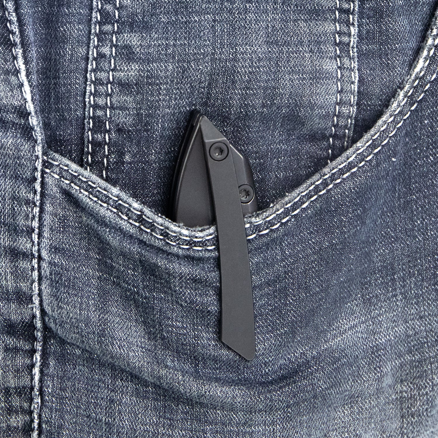 Kubey Velocé Frame Everyday Carry Gentlmans Pocket Knife Black Ti Handle 3.94'' Blackwashed S90V Blade KB171F