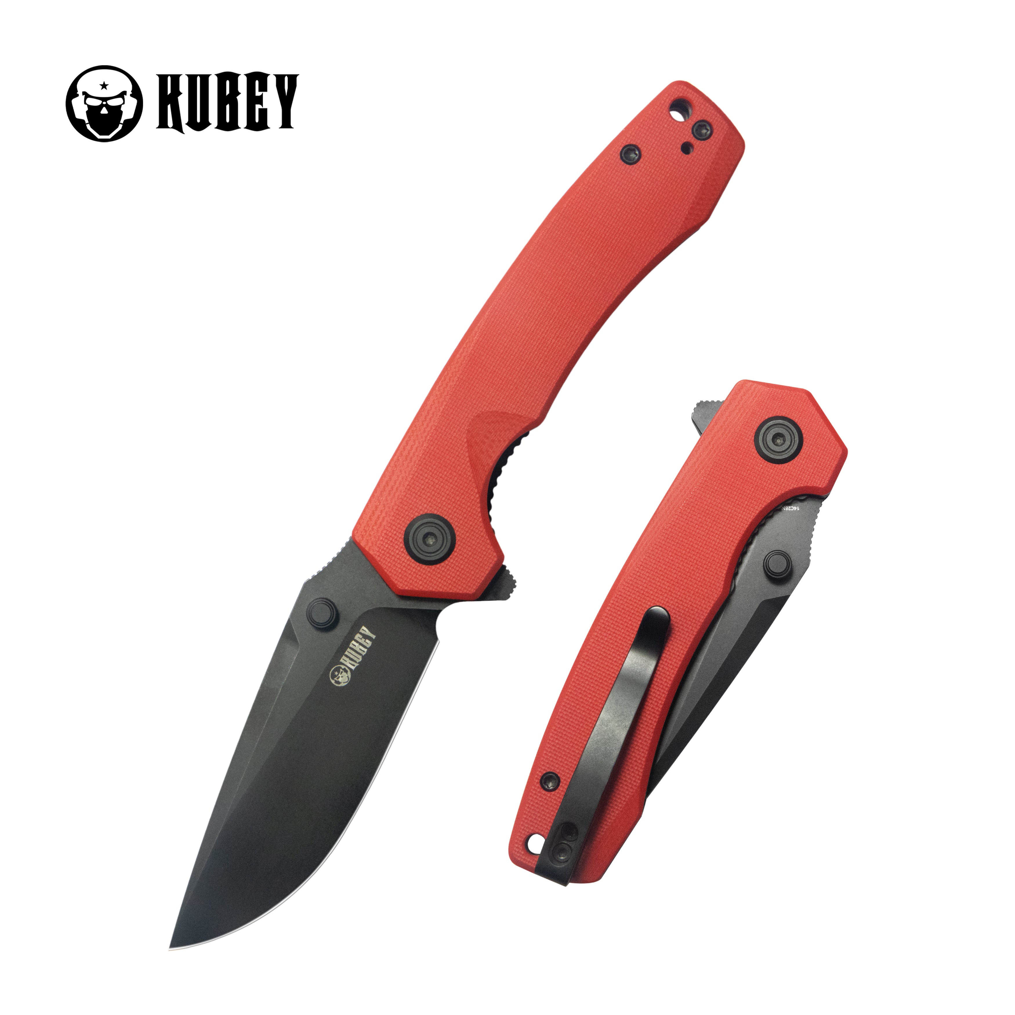 Calyce Thumbstud Linerlock Black Red KU901S