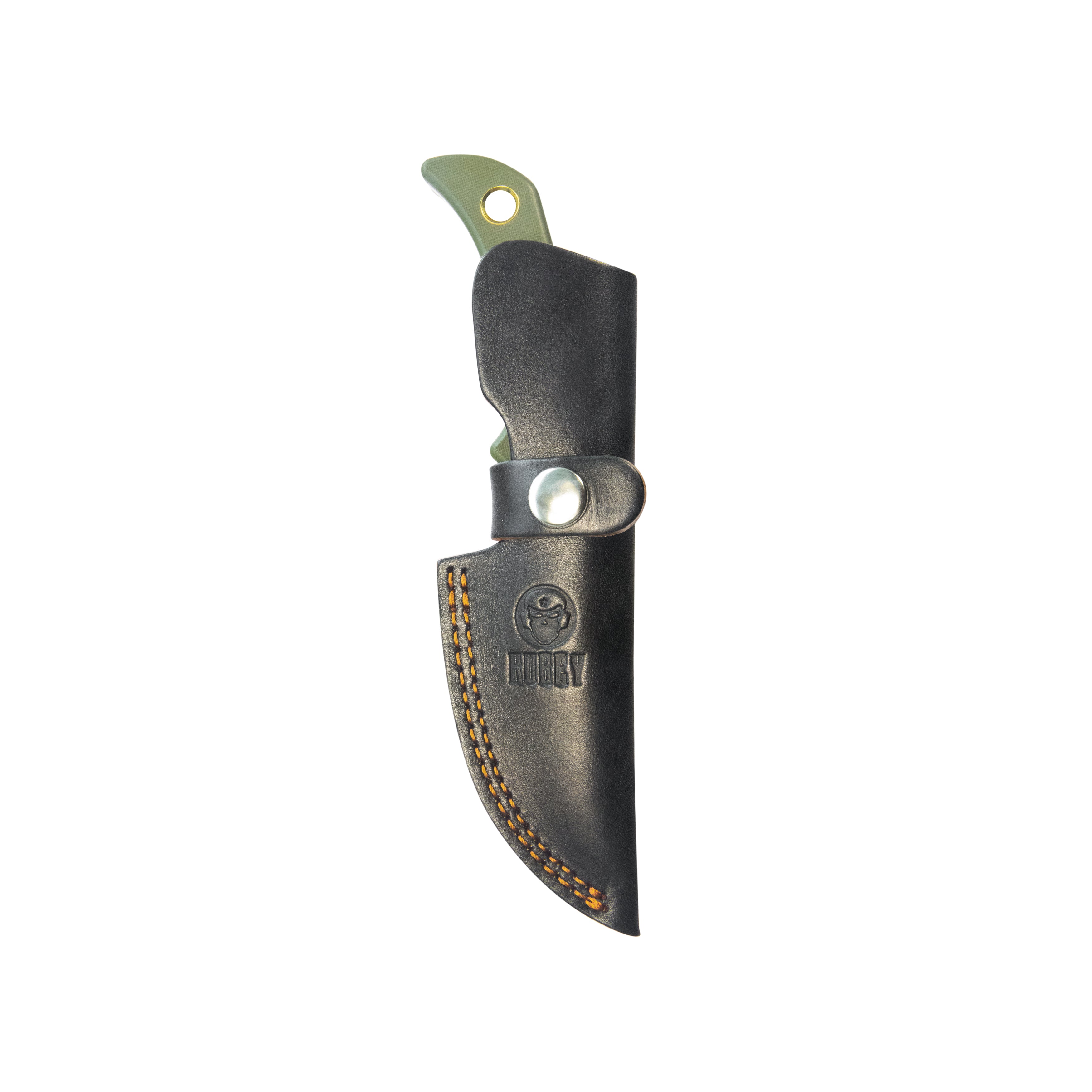 Mikkel Willumsen Design Blade Hunter Clip Point EDC Fixed Blade Knife Green G10 Handle 3.38" Beadblast 14C28N KU375C