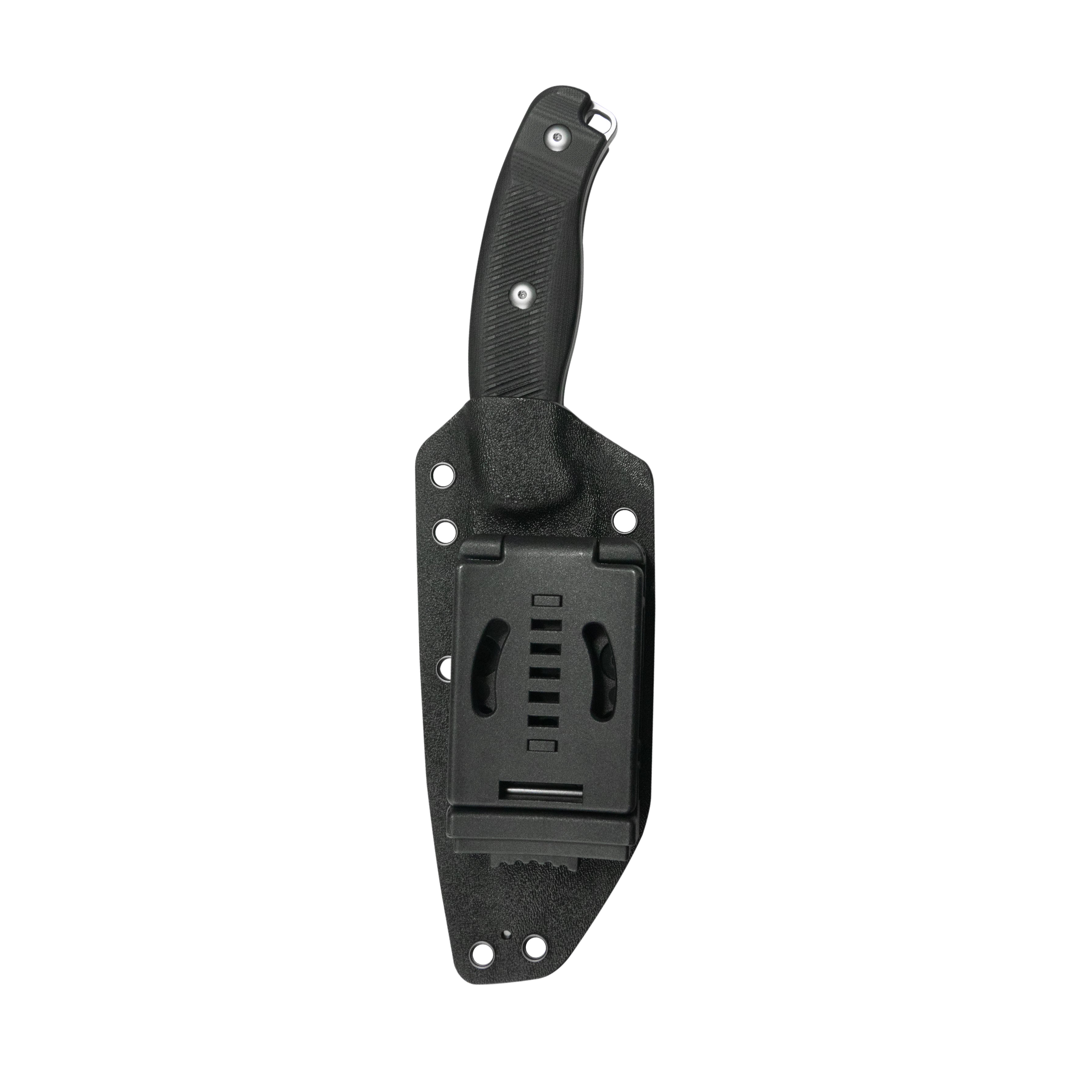 Kubey Bearcat Fixed Blade Knife Black G-10 Handle 4.73" Beadblast 14C28N Blade KU426A