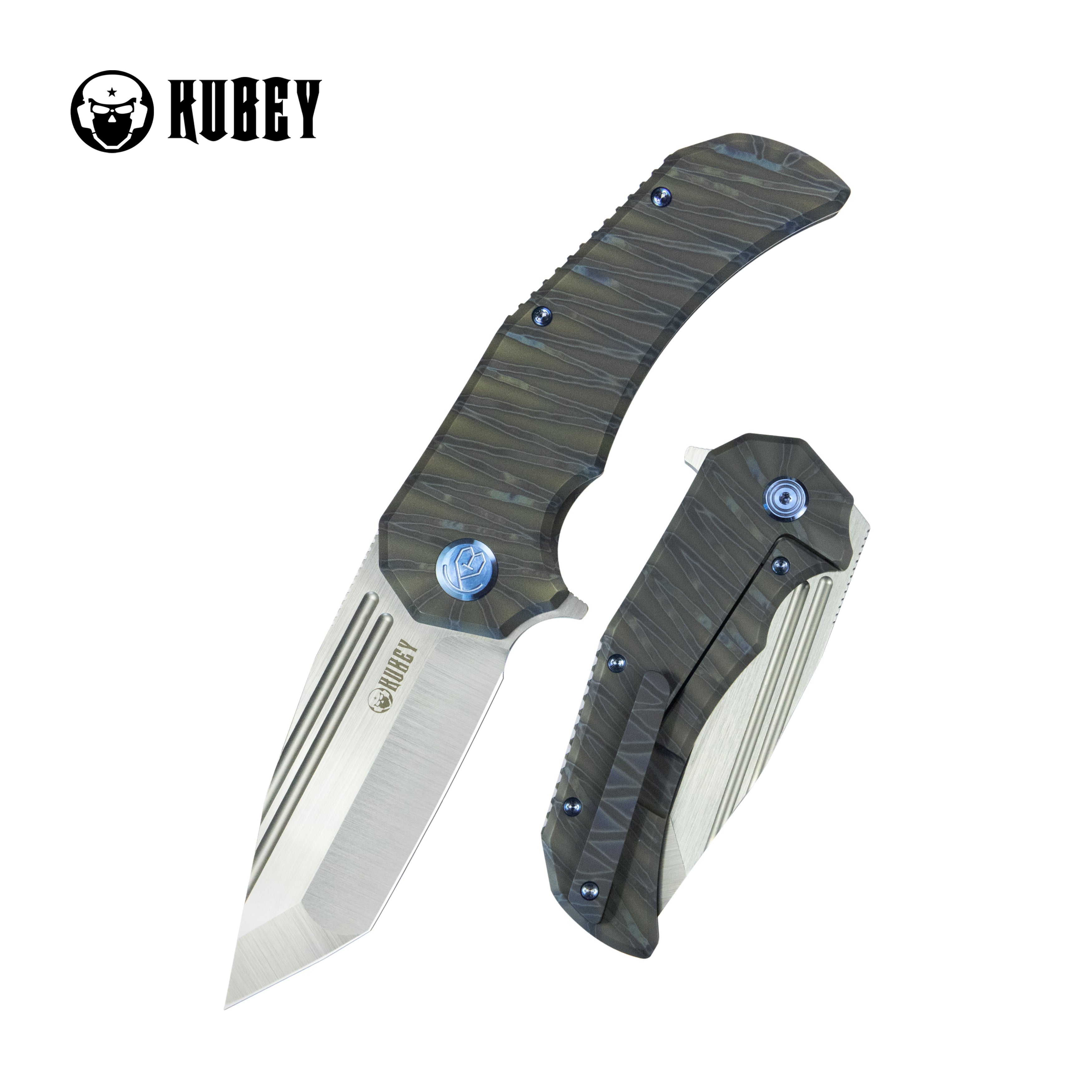 Mikkel Willumsen Design Bravo one Frame Tactical Folding Knife 6AL4V Titanium 3.39" Belt Satin Boher M390 KB366B