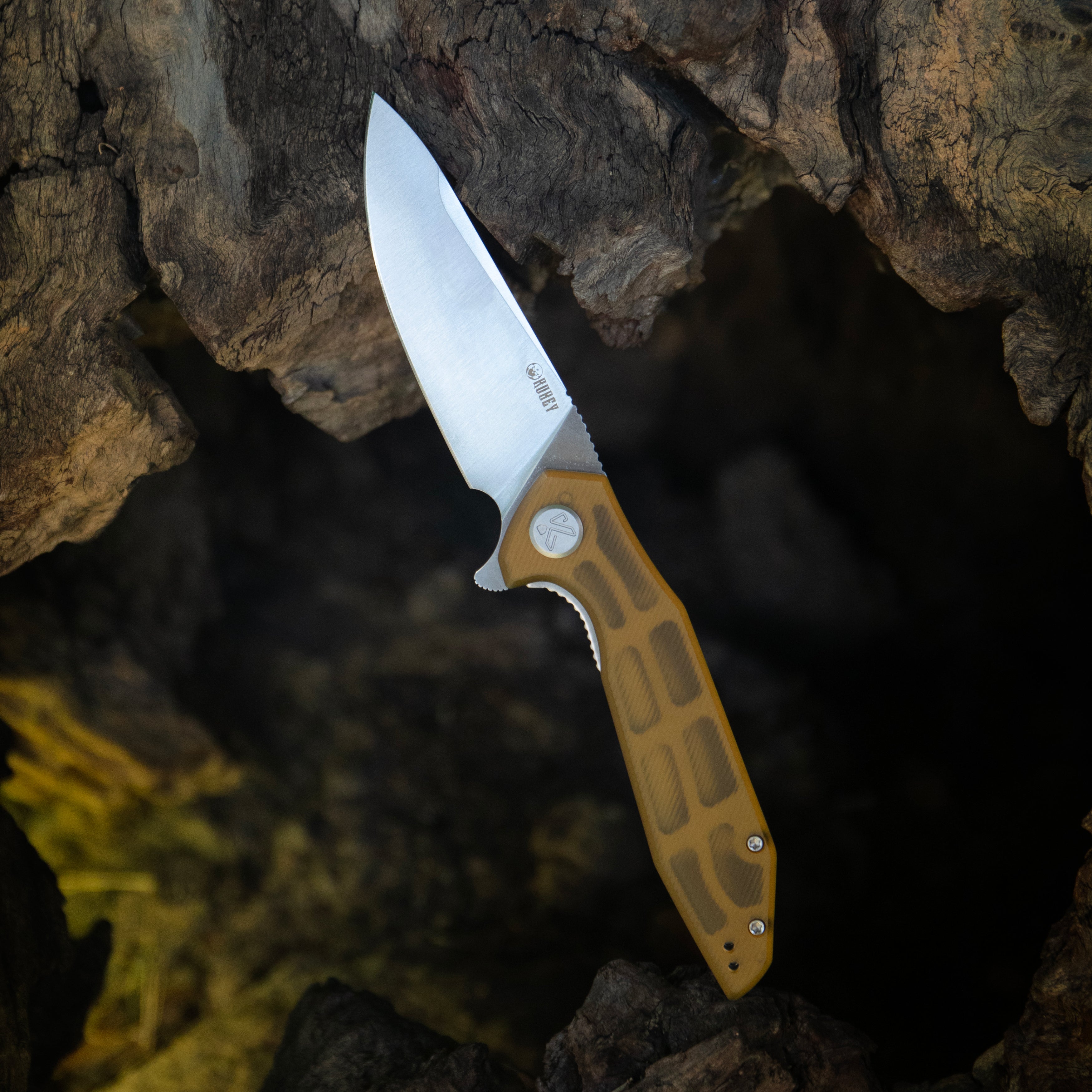 Kubey Nova Liner Lock Flipper Folding Pocket Knife Jade G-10 Handle Blackwash 14C28N KU117O