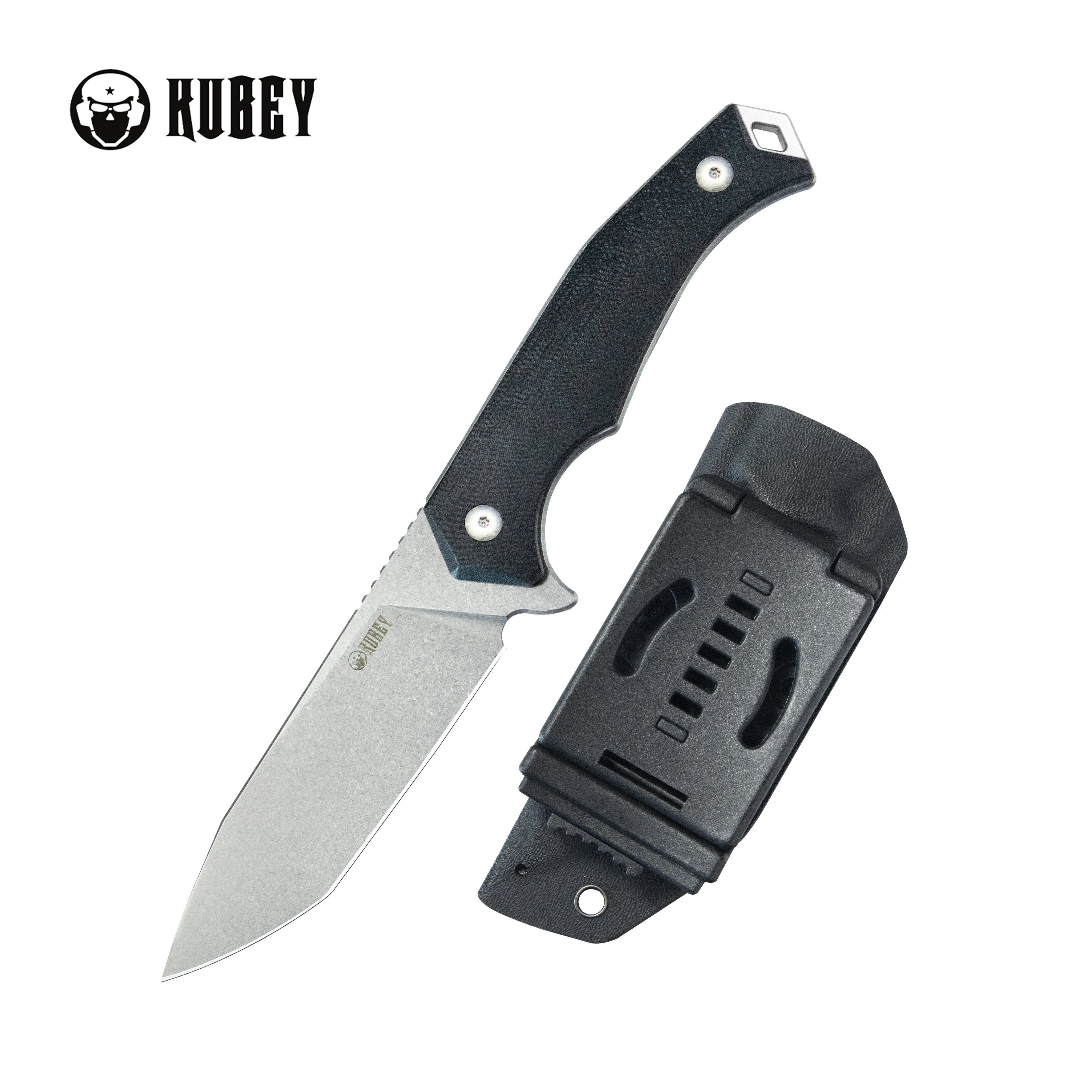 Swordfish Outdoor Gear Fixed Blade Knife Black G10 Handle 4.1" Stonewa