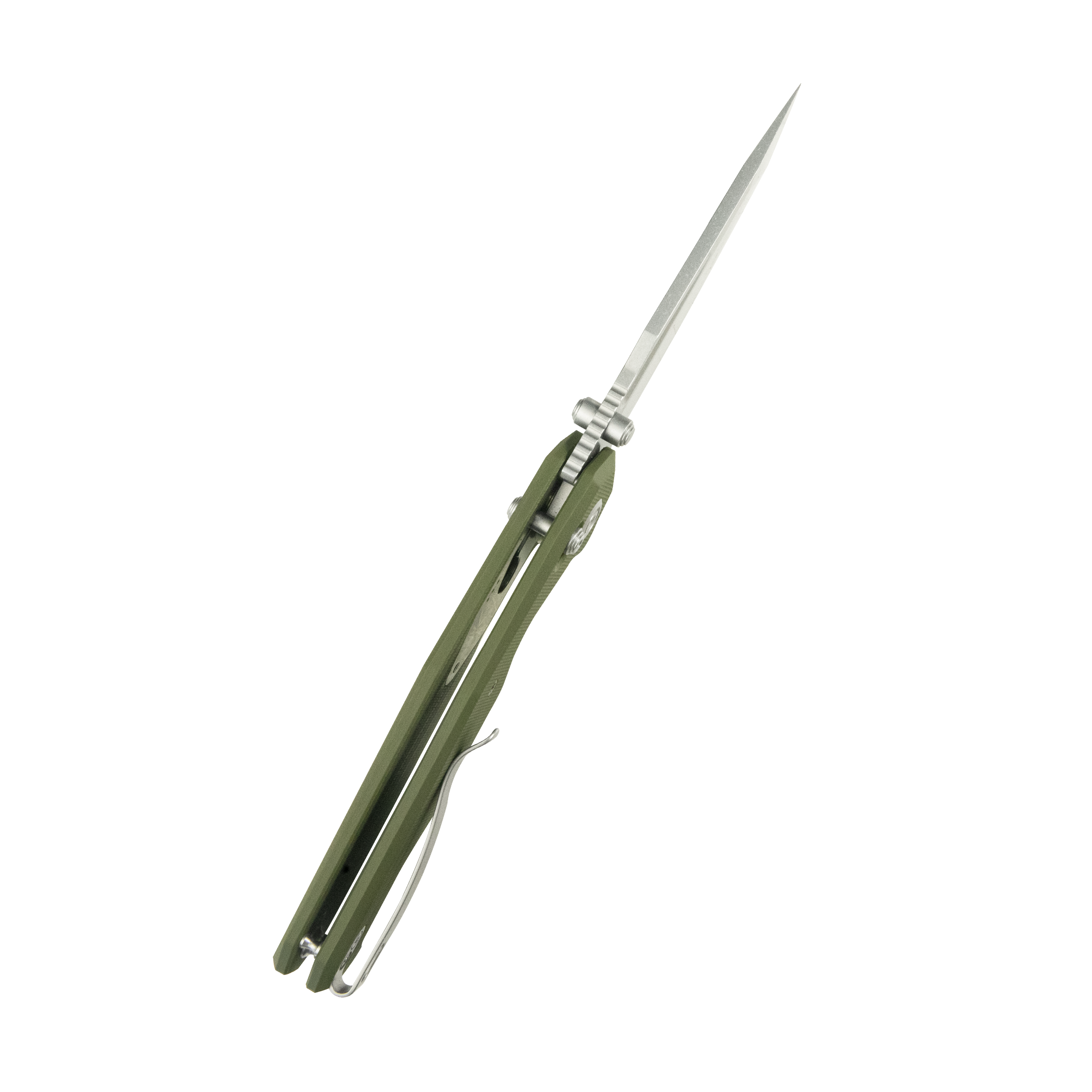 Kubey Carve Crossbar Lock Tactical Folding Knife Green G10 Handle 3.27'' Beadblast 14C28N Blade KU237B