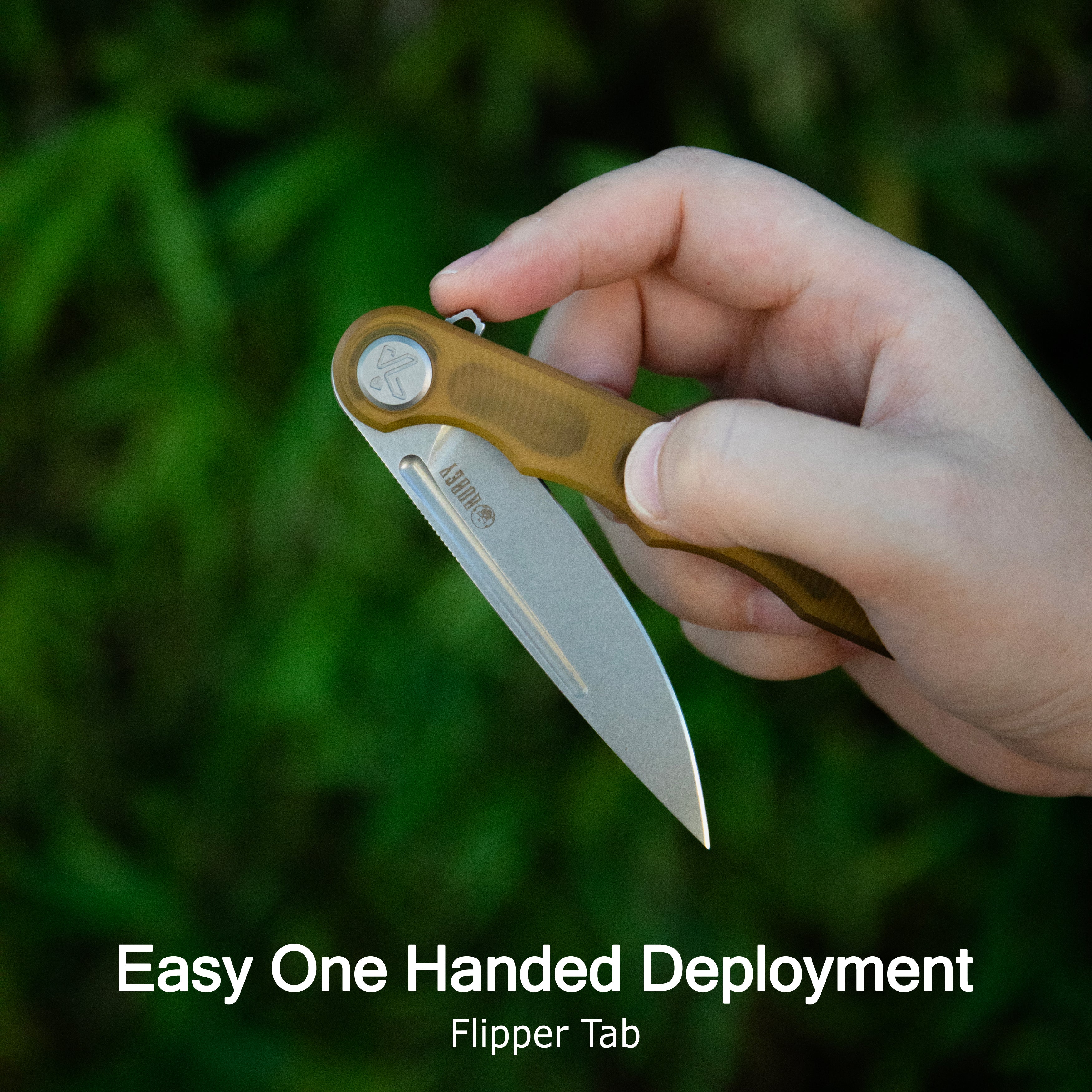 Mizo Liner Lock Flipper Folding Knife Camo G10 Handle 3.15" Bead Blast AUS-10 KU312E