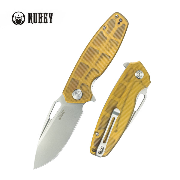 Tityus Liner Lock Flipper Folding Knife Ultem Handle 3.39" Bead Blasted D2 KU322L