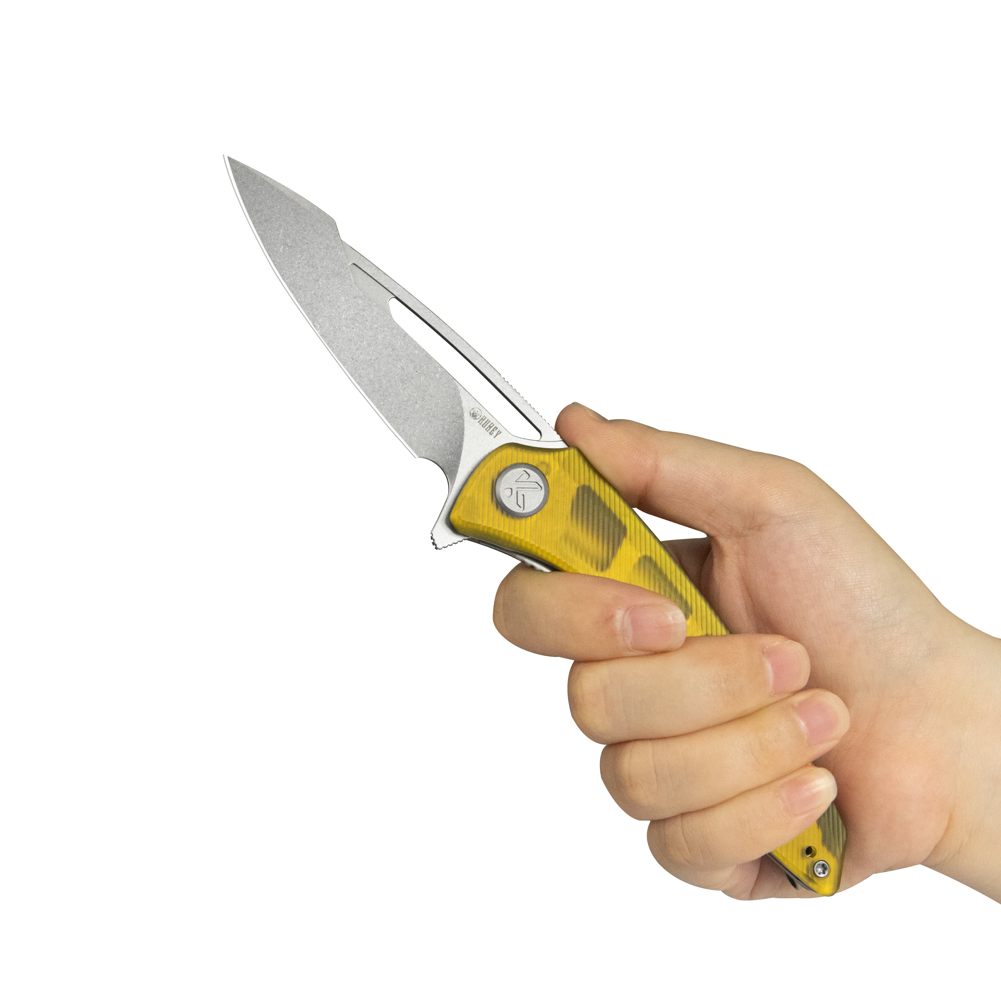 Merced Folding Knife 3.46" Beadblasted 14c28n Blade With Durable Ultem G10 Handle Reliable Tactical Pocket Knife KU345M