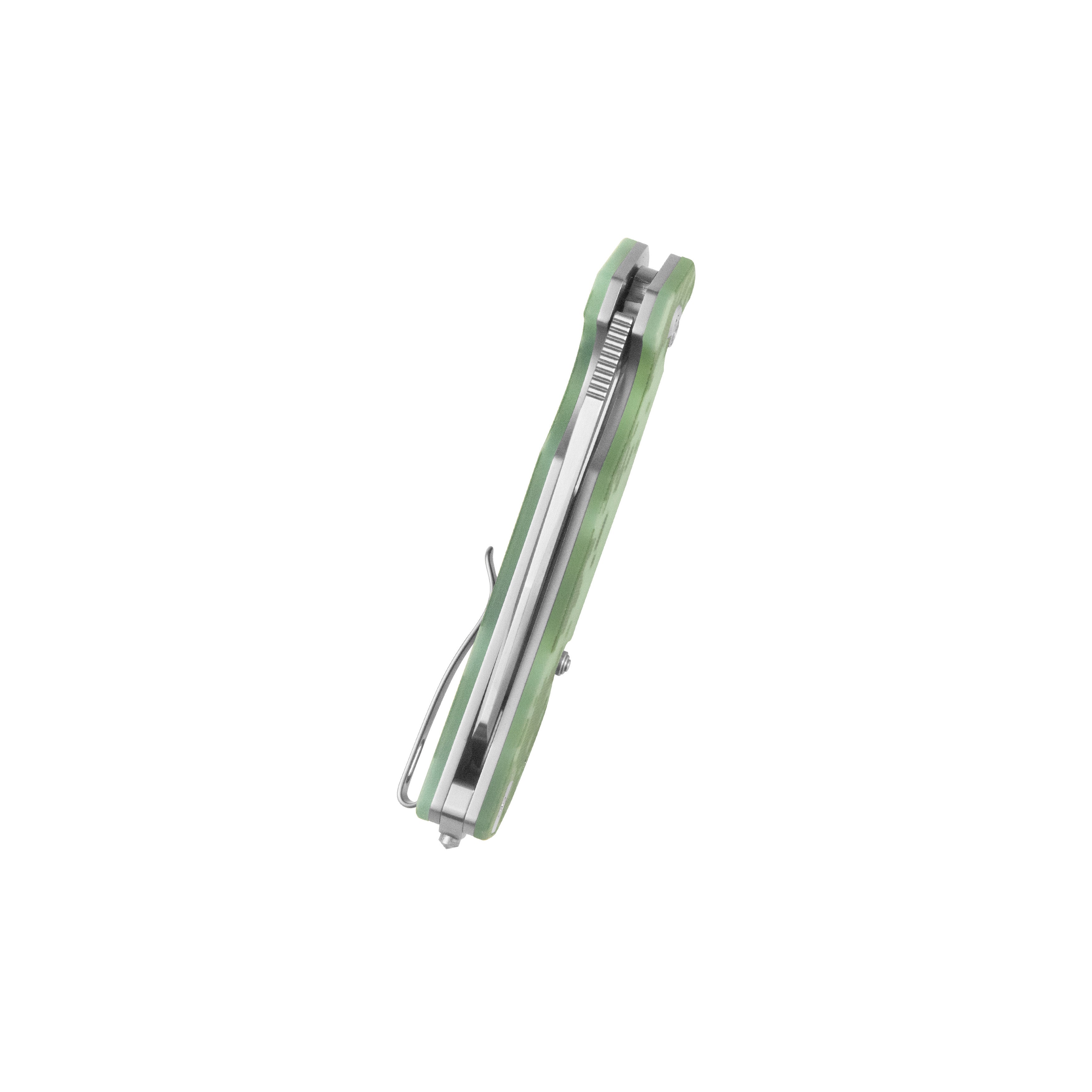 10-8 Button Lock Survival Folding Knife Camo G10 Handle 3.15" Satin 14C28N KU363D