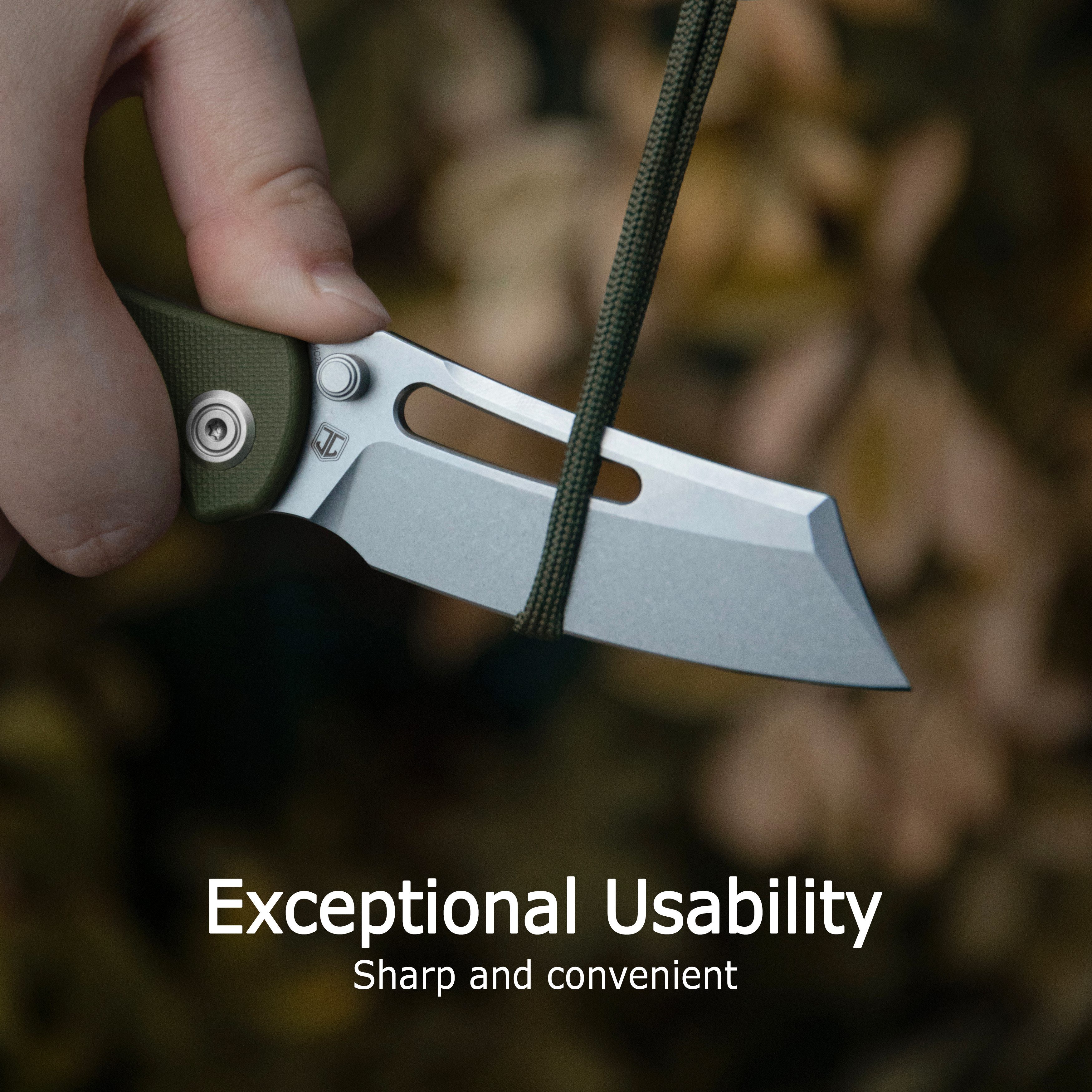 Kubey Dheo EDC Folding Knife White G-10 Handle 3.15" Blackwash Sandvik 14C28N Blade Knife KU378E