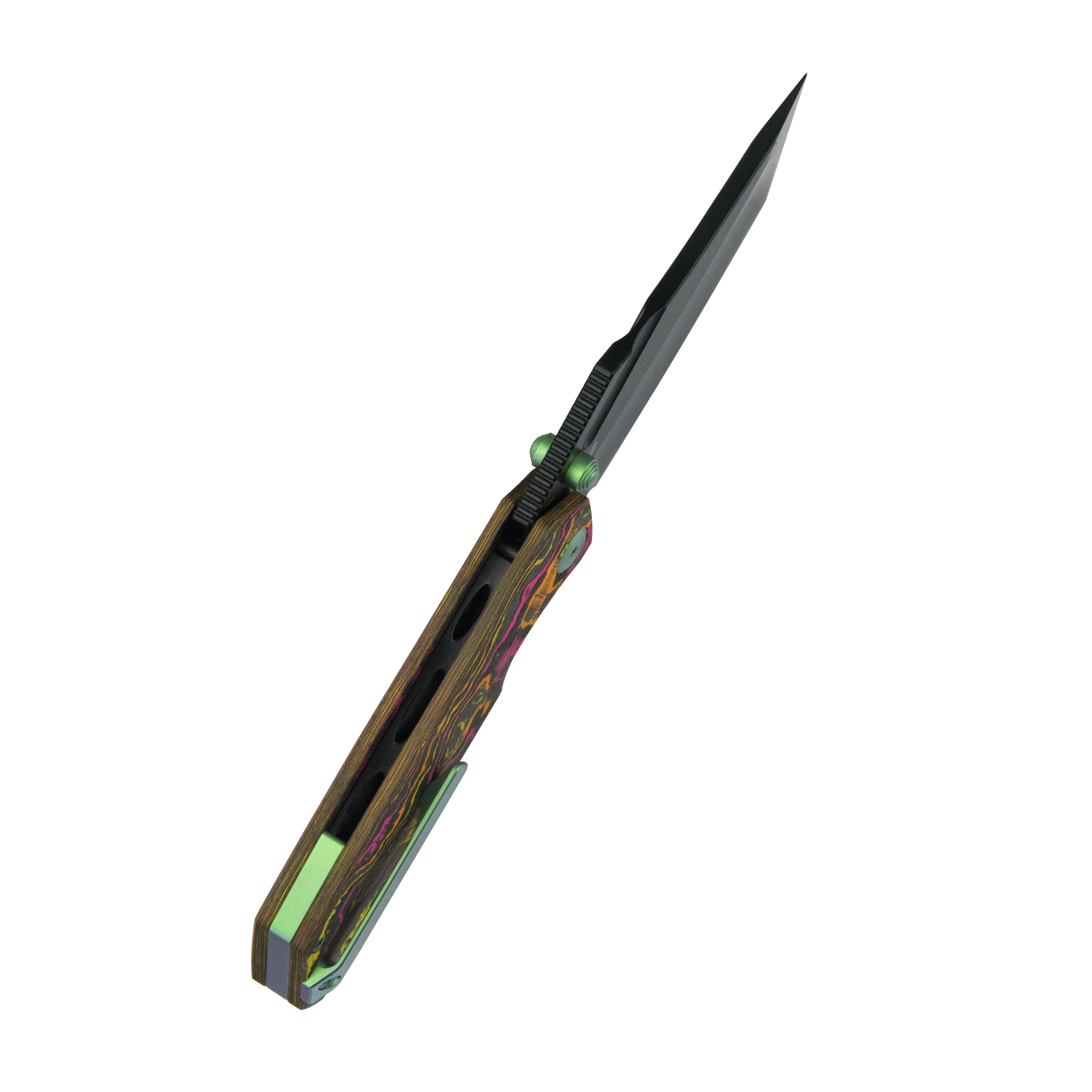 Hamster Suite 2A Outfitters Exclusive Linerlock Black PVD Flo Party Camo KU402N